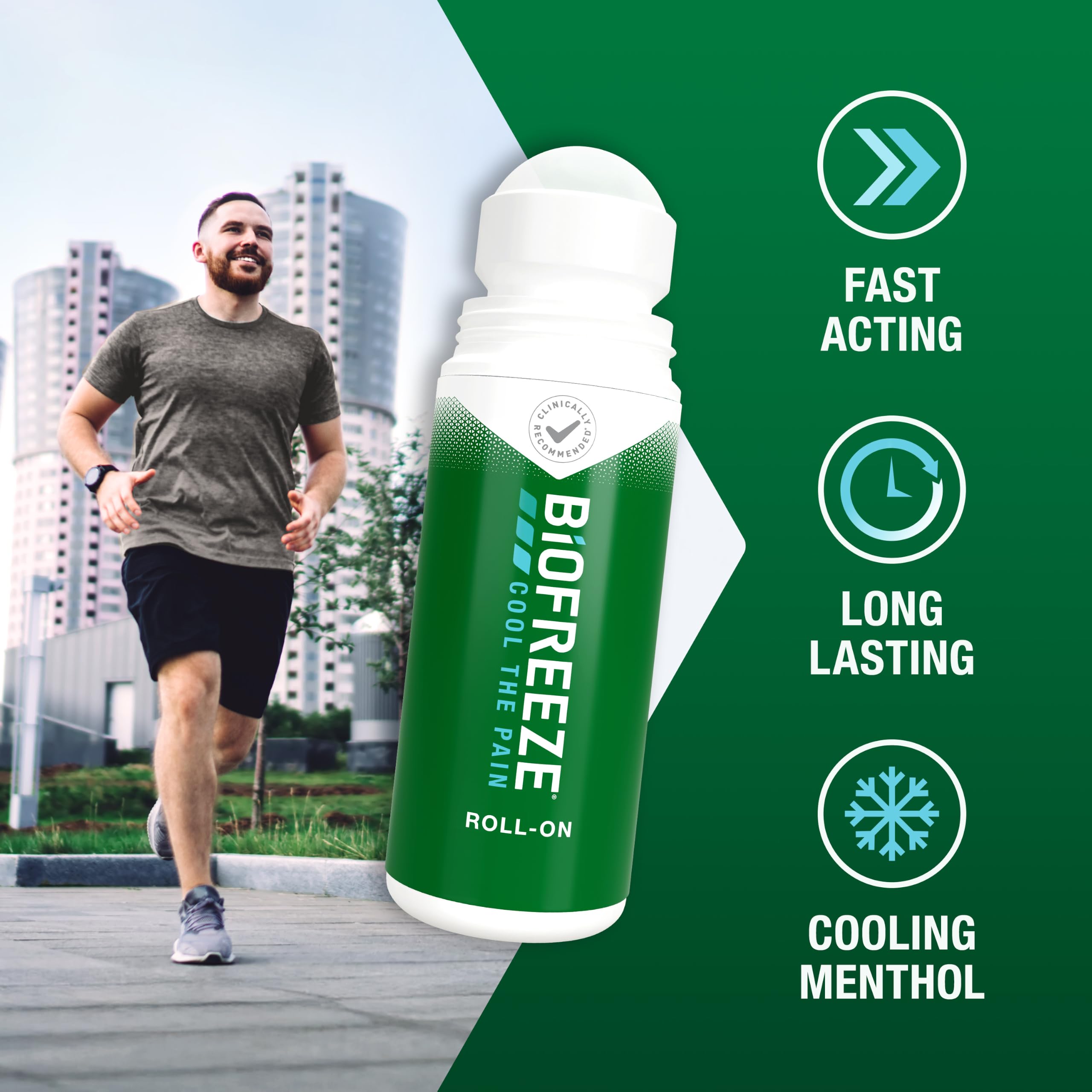 Biofreeze Pain Relief Roll On, Cooling Menthol Relief, 3 FL OZ (3 Pack) — Amazon image 8