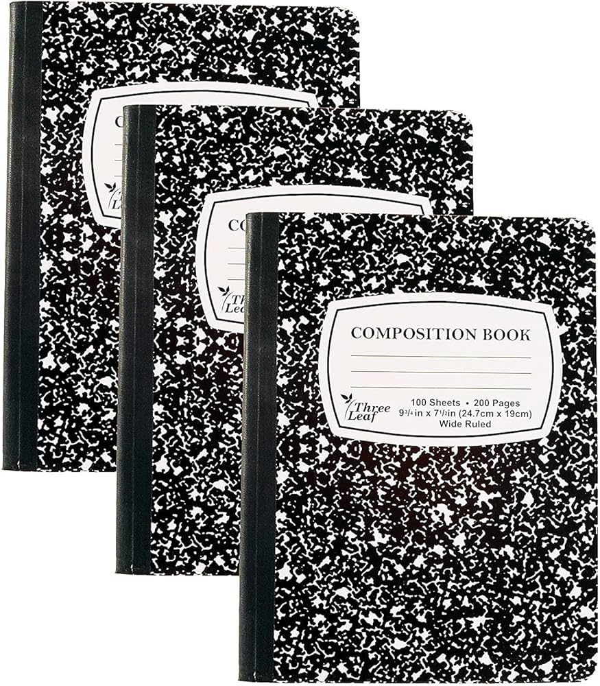 HANA NORCOM ワイドルール コンポジションノート 200ページ Amazon.com : Rosmonde 5 Pack Composition Notebook Wide Ruled