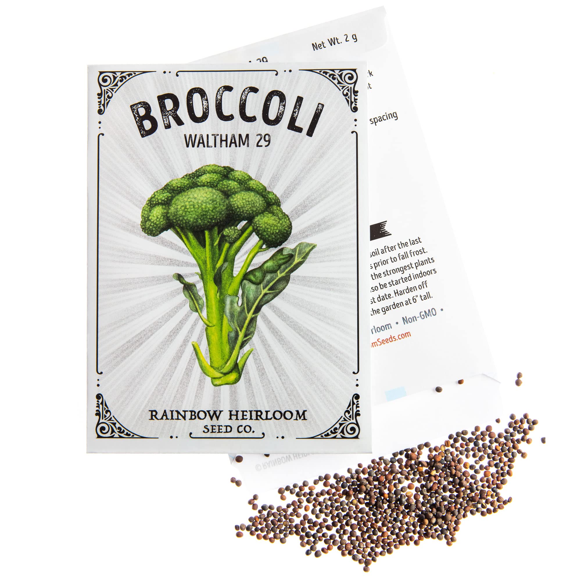 Amazon.com : Broccoli Seeds for Planting | Waltham 29 Variety (2g