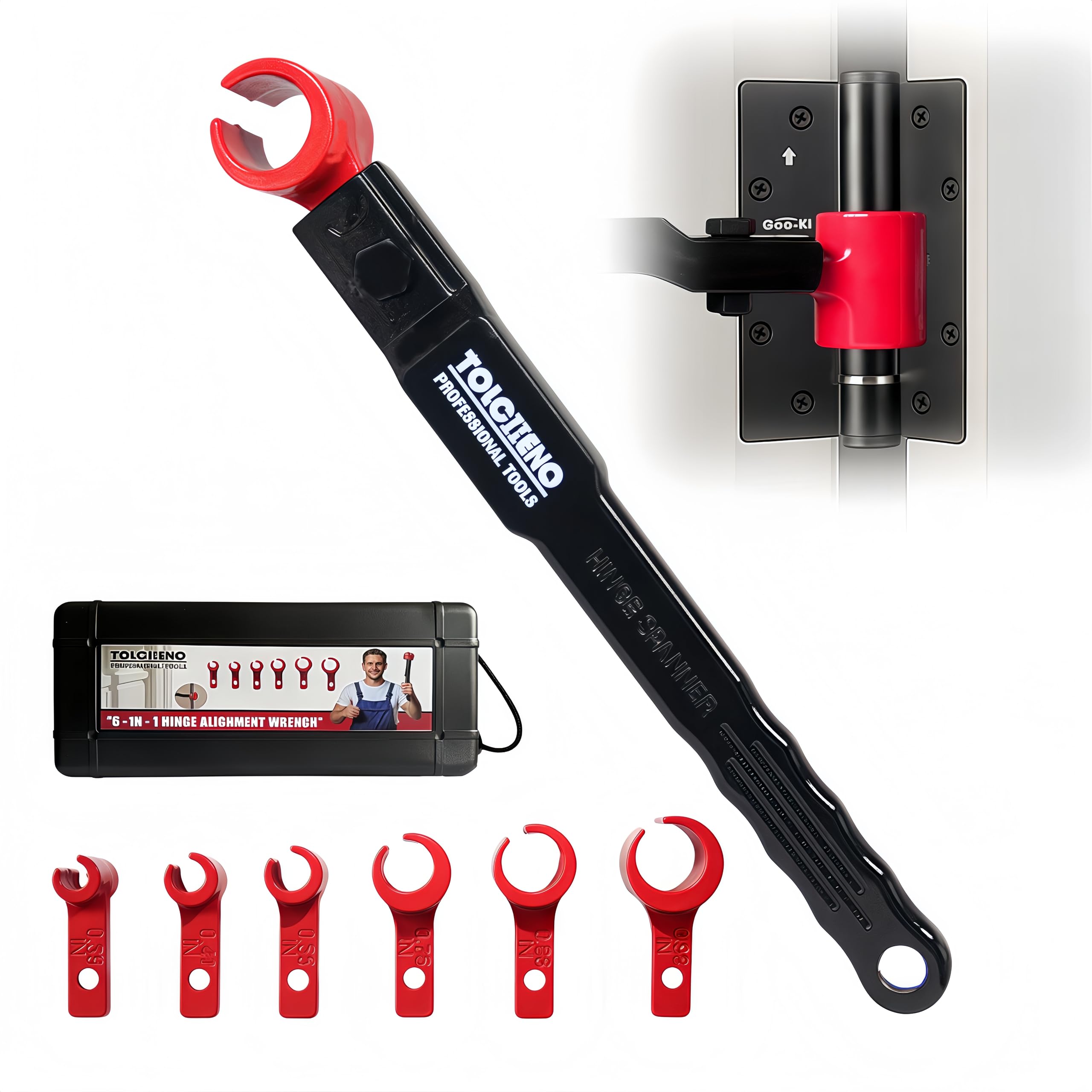 TOLCHENO 6-in-1 Door Hinge Adjustment Tool