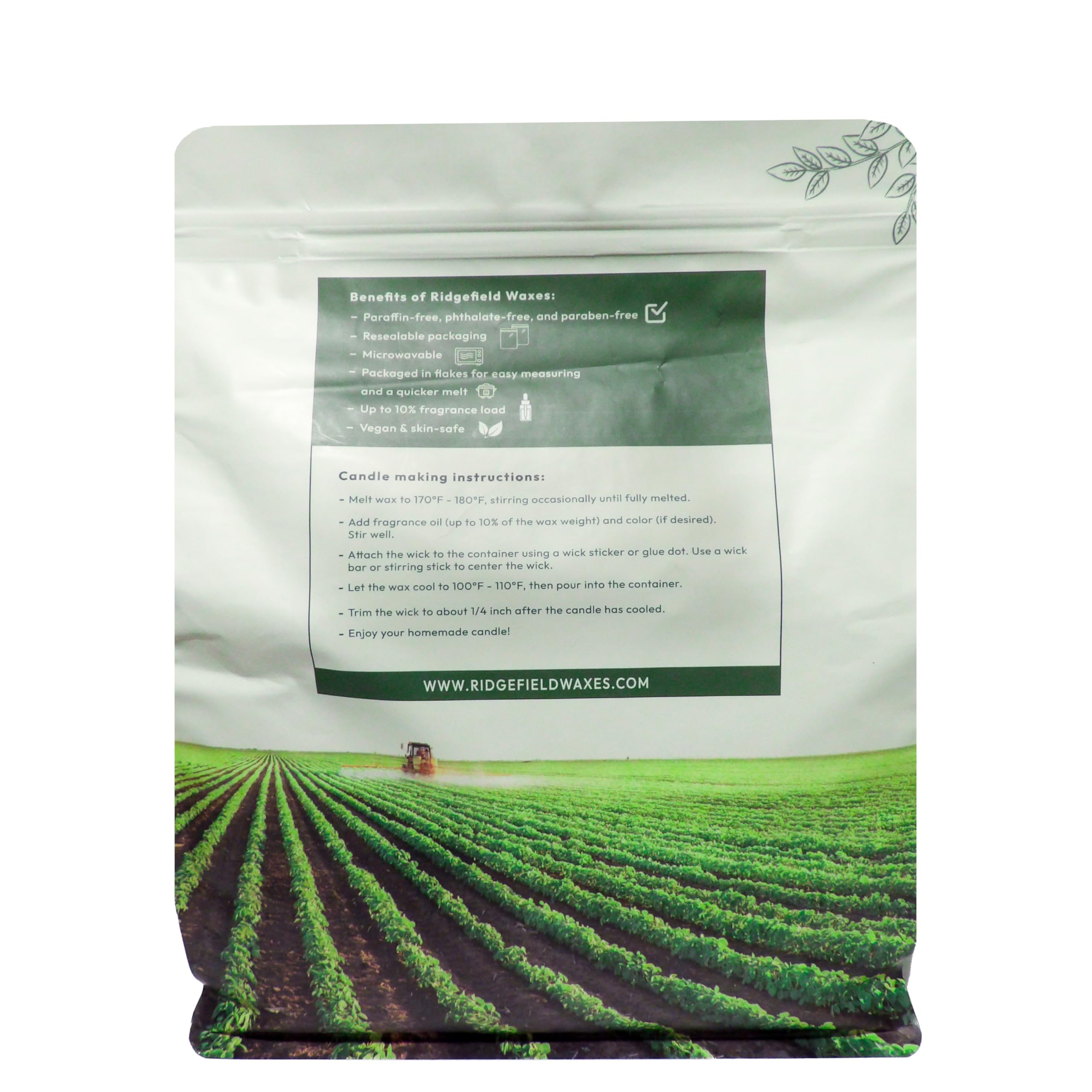 RS-101 - Cera de soja totalmente natural para hacer velas (5 libras)