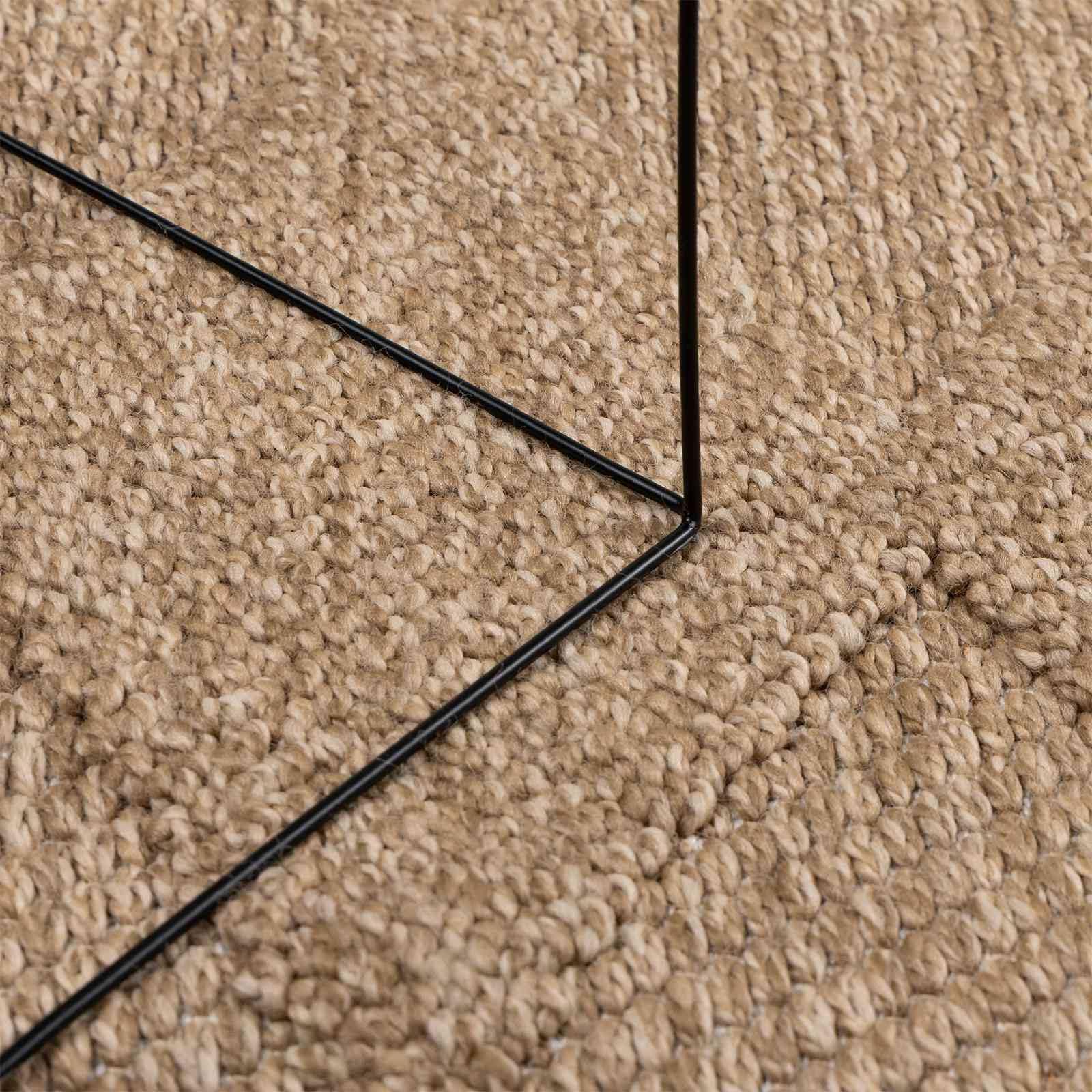 Alfombra de poliéster, 200 x 140 cm | Parte trasera antideslizante, lavable a máquina a 60 grados, con tratamiento antiruido, para interior y exterior