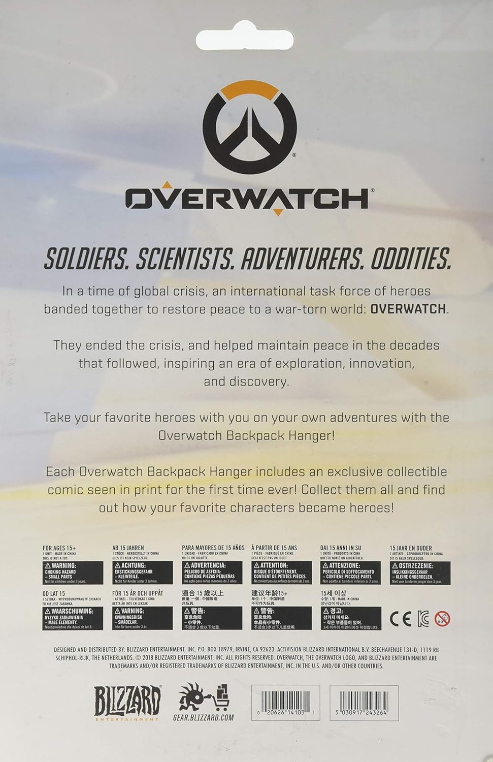 Overwatch Torbjorn Comic Book and Backpack Hanger