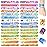 LovesTown 48PCS Christian Snap Bracelets, Bible Verses Religious Slap Wristbands Slap Bracelets for Kids Sunday School Gifts Classroom Prizes
