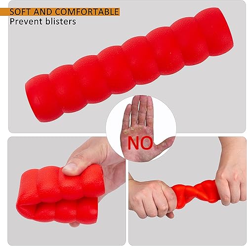 Miniatura 5 de Clydlan Paquete de 2 empuñaduras para kayak, agarre antideslizante para remos desmontables, accesorios de kayak para prevención de ampollas