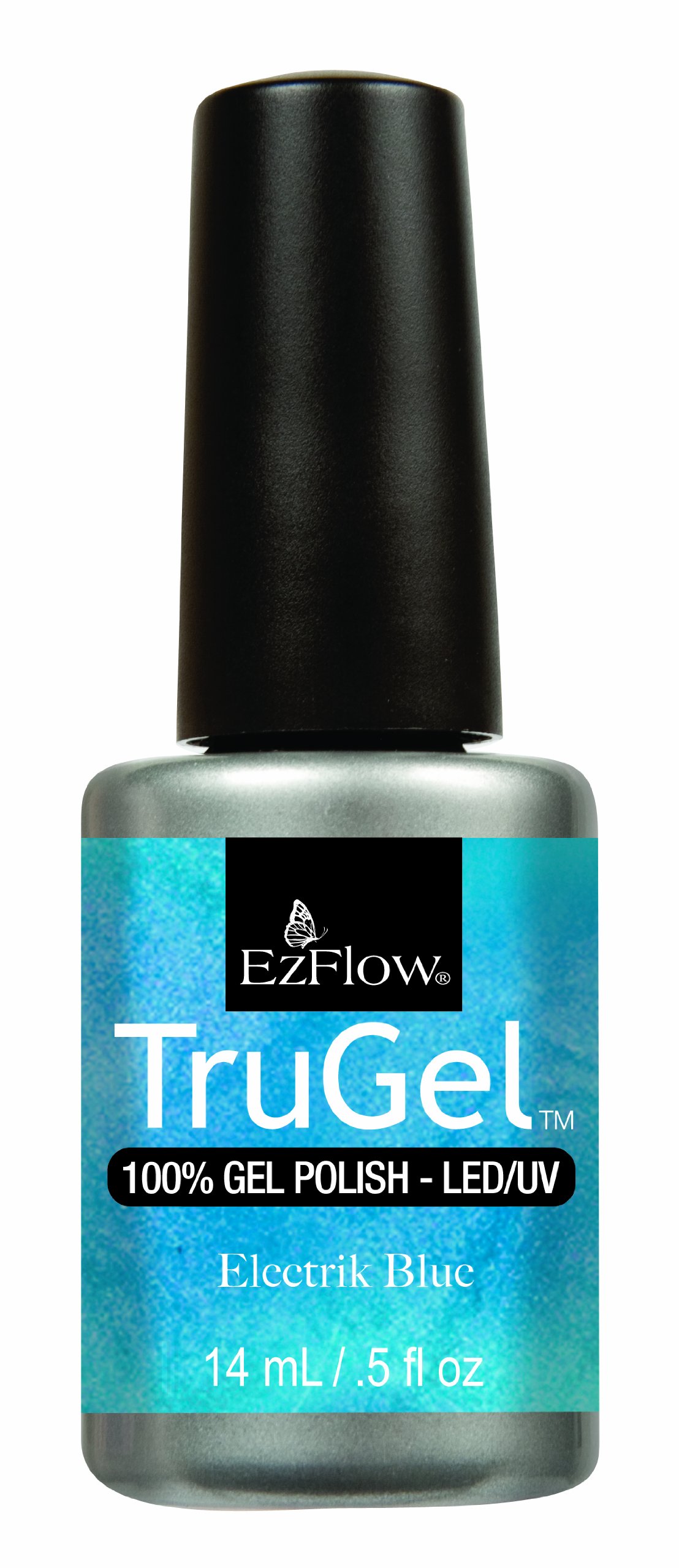 Ez Flow Trugel 4th Launch Nail Lacquer, Electrick Blue, 0.5 Fluid Ounce