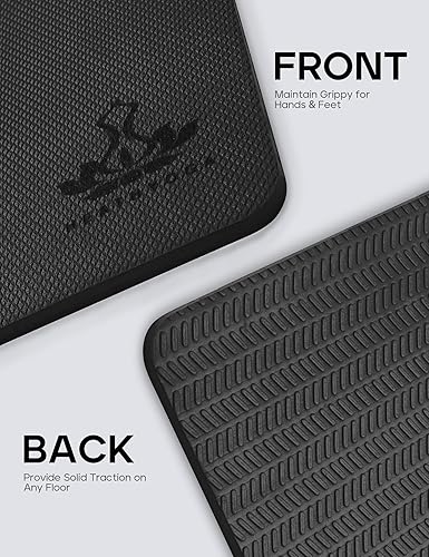 Miniatura 10 de Heathyoga - Rodilleras antideslizantes de Heathyoga, rodilleras para trabajo de jardinería, patio, yoga, ejercicios de suelo, accesorio de esterilla