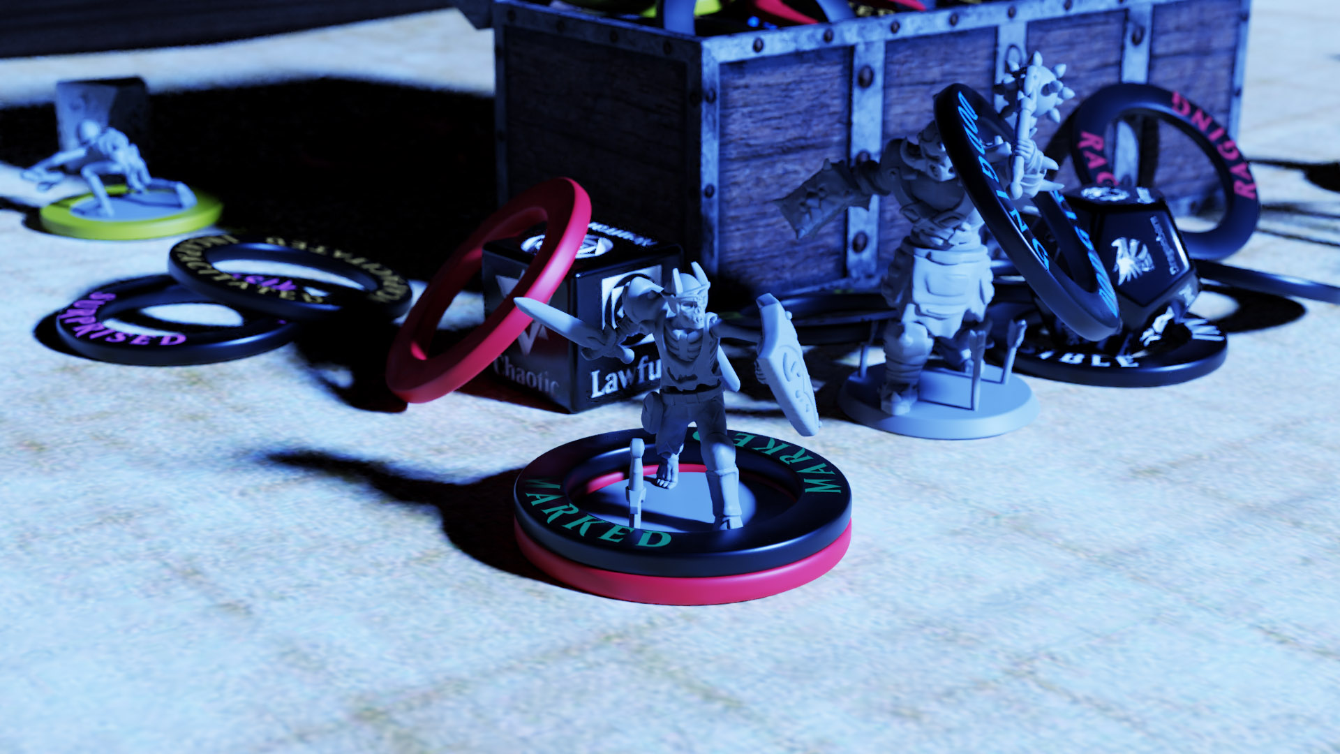 Mayfair Role Aids Nanorien Stones 青 D&D Mayfair Role Aids Nanorien Stones Blue Folder AD&D Module