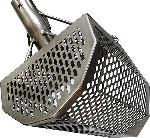 Miniatura 4 de CooB Exclusiva herramienta de detección de metales de cuchara de arena de titanio, pala ultraligera y fuerte, herramienta de caza de tesoros para