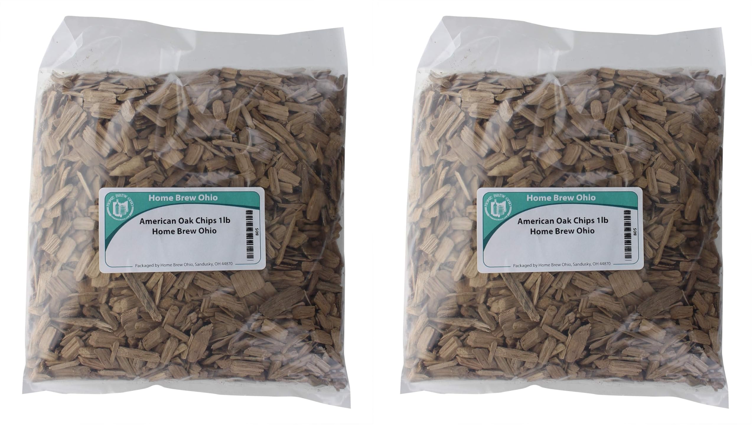 Home Brew Ohio American Medium Toasted Oak Chips, 1 lb. (Pack of 2)