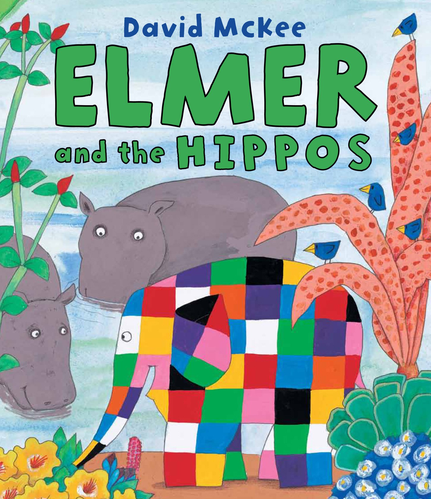 Elmer and the Hippos by David Mckee PAPERBACK 9781842709818