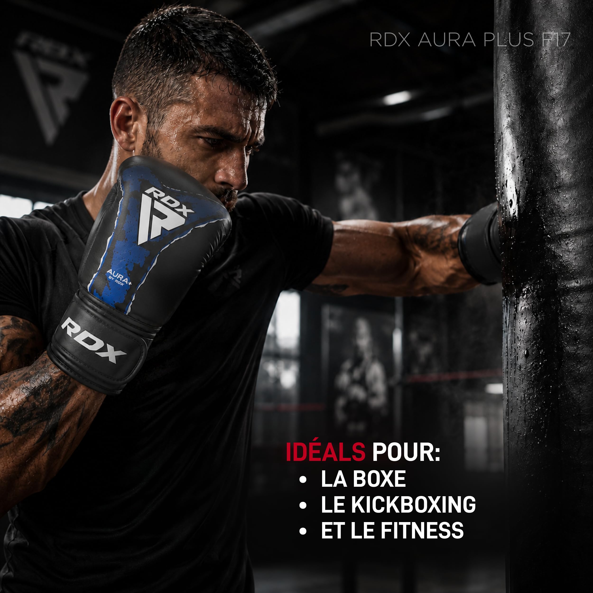 RDX Gants de Boxe New Aura F17- Entraînement, Sparring et Sac de Frappe - Confort, Protection et résistance - Homme & Femme, Adultes et Enfants