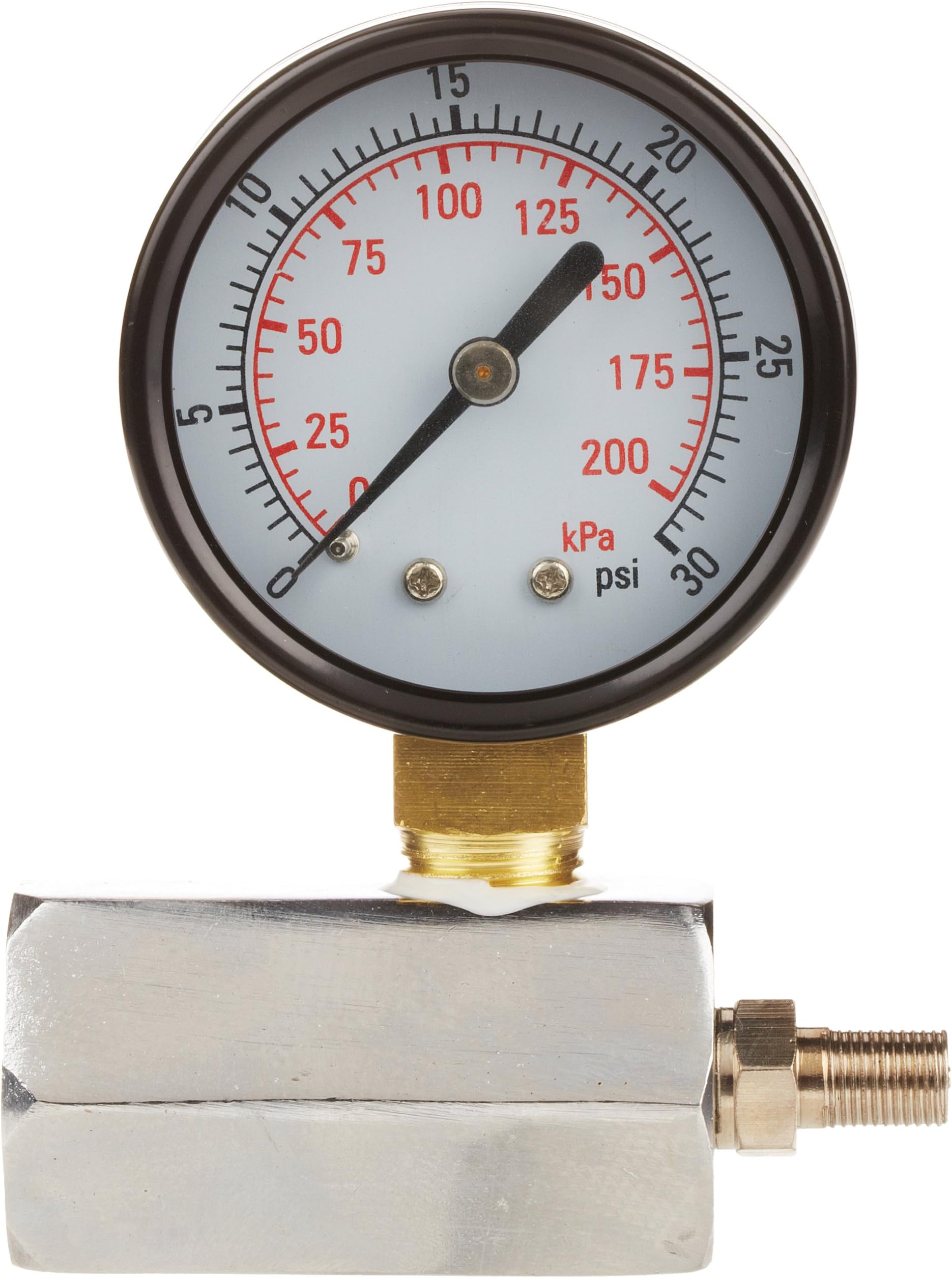 PGT120191 Gas Gauge, 2" dial, 0 to 30 psi/kPa, 3/4" NPT Female Connection,