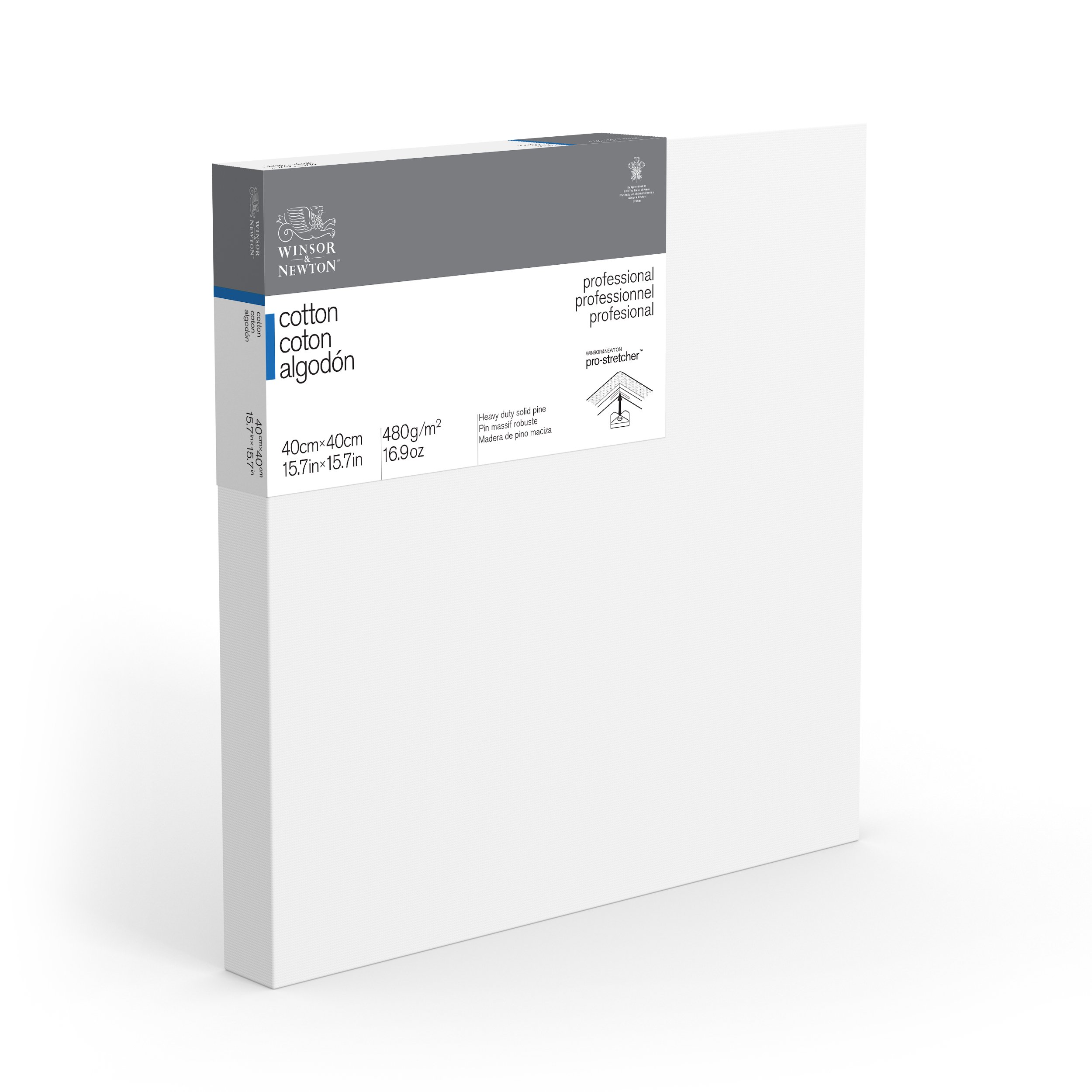 Winsor & Newton 40 x 40 cm Professional Cotton Deep Edge Canvas (Pack of 1)