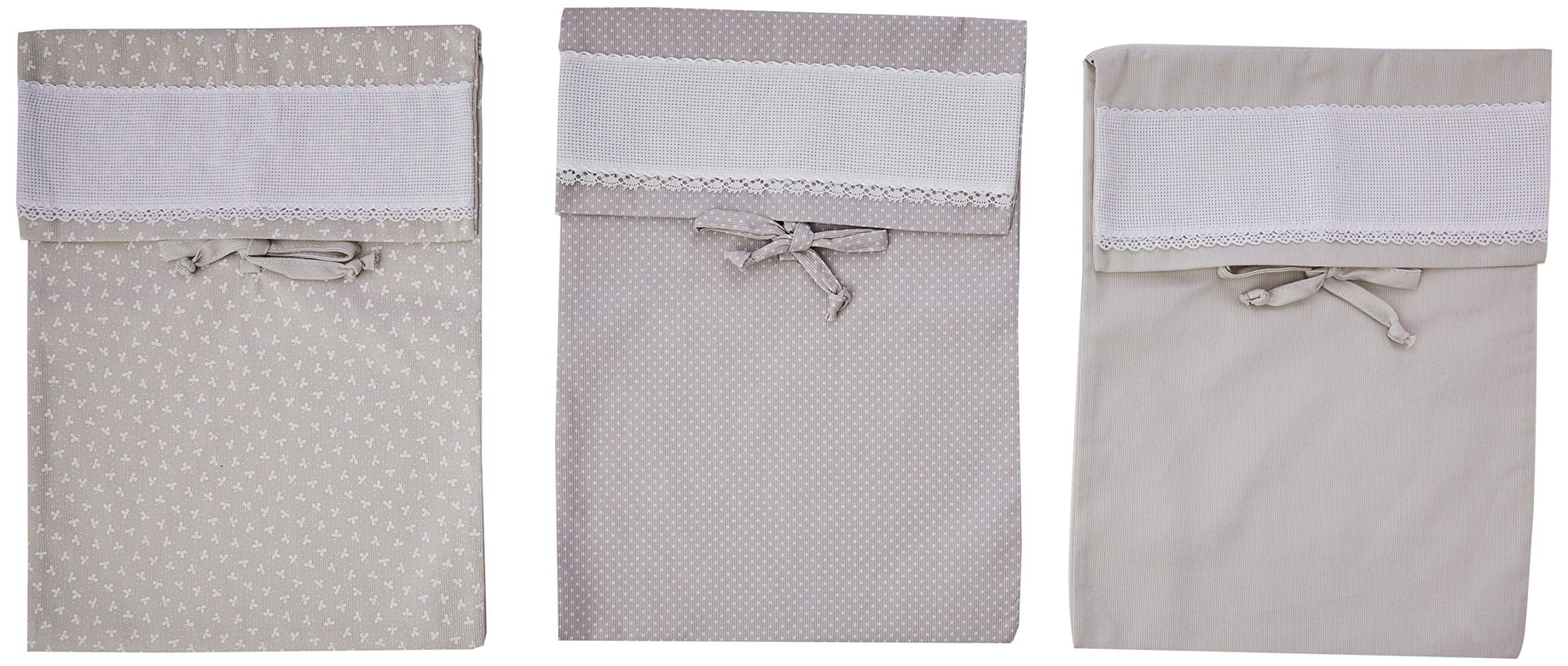 Sachets porte layette à broder en toile Aida beige le cadeau de naissance idéal - 13