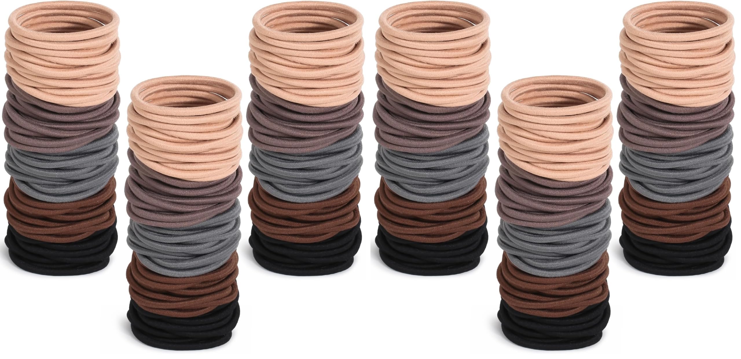 200 Black Hair Ties - Bulk Hair Bands -10