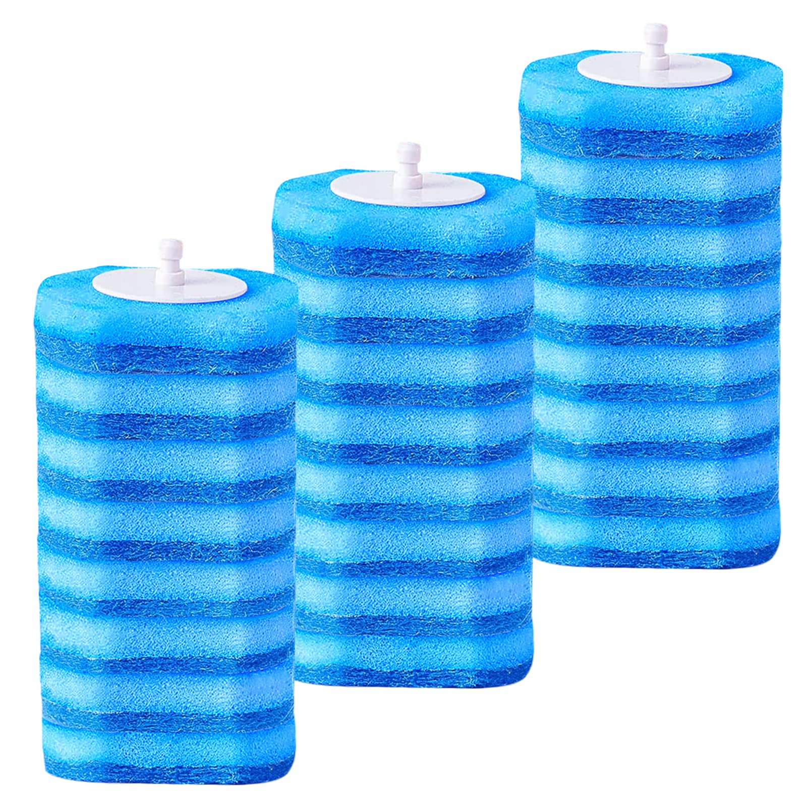 AnMelon Upgraded 24 PCS Disposable Toilet Brush Replacement Head, Toilet Wand Disposable Refill Heads, Disposable Replacement Head For Toilet wand. (24 PCS Replacement Head)