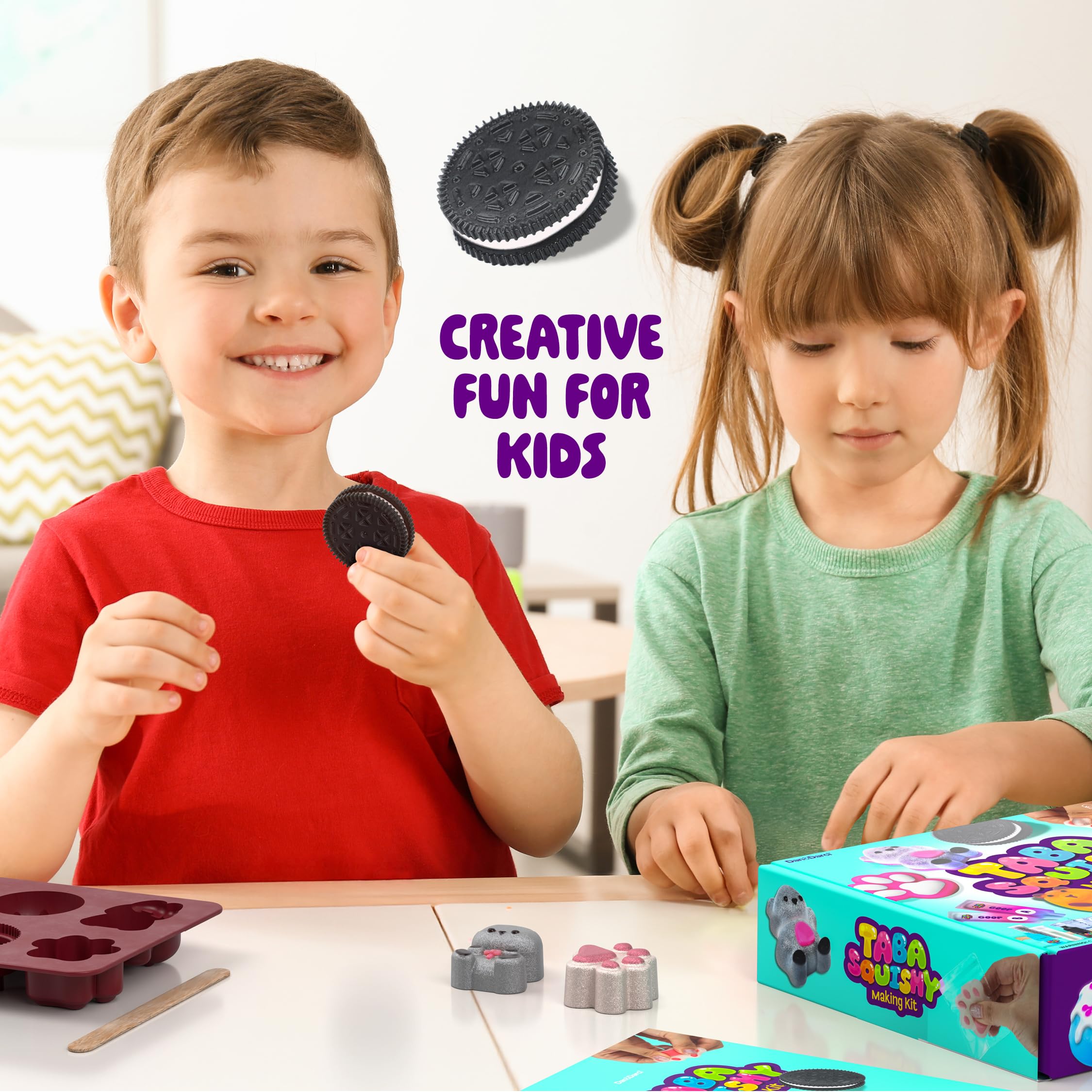 Taba Squishy Making Kit for Kids - Kids Crafts - 6 7 8 9 10 11 12 Year Old Girl Birthday Gift Squishies Craft Kits - Arts and Crafts for Kid for 8-12 - Toys for Girls Ages 5-7