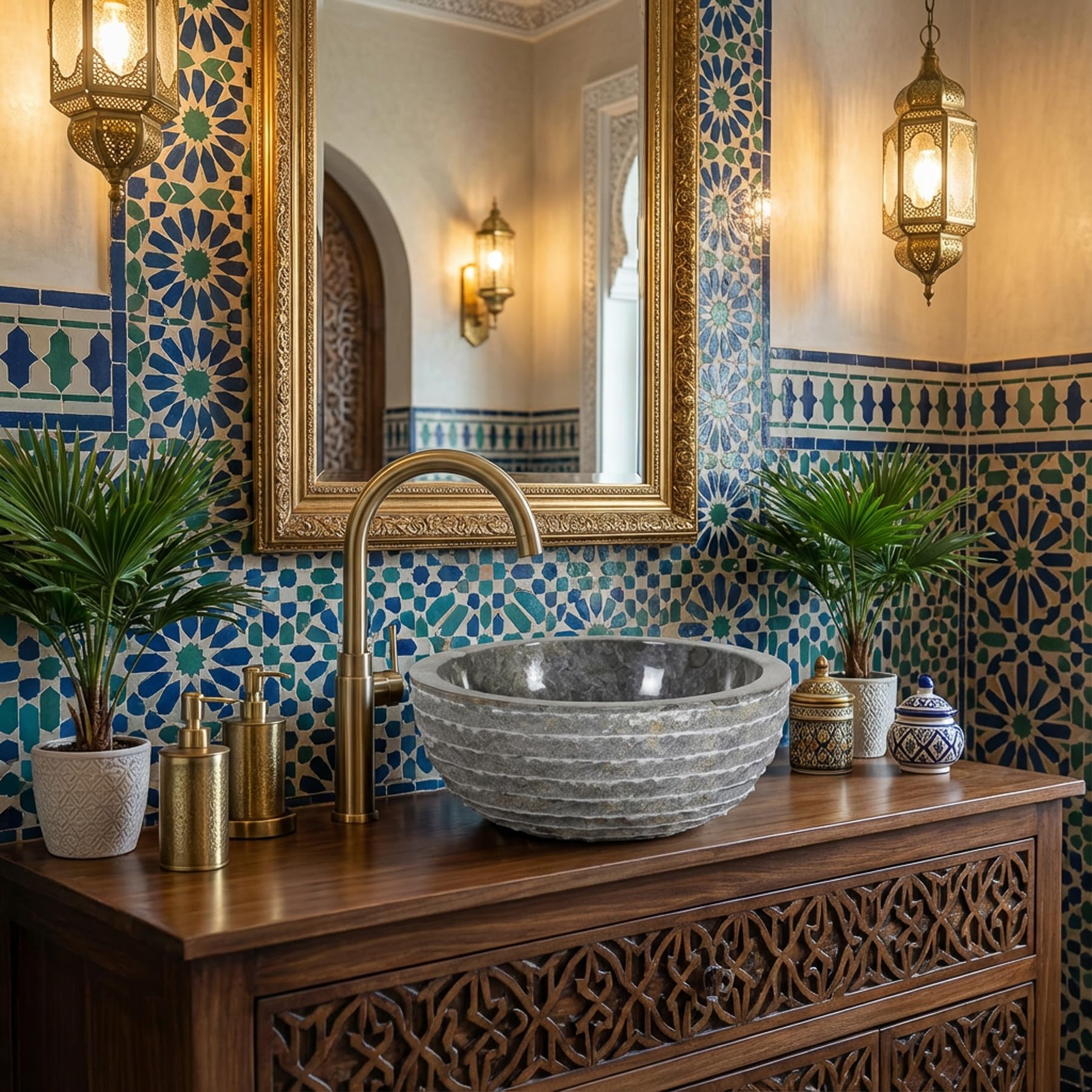 Lavabo de mármol Marika Gris
