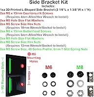 Vista 3 de Universal Mounting Bracket & Add-On Side Bracket for The Elgato Stream Deck +. Designed for Sim Racers, Flight Simulators, Streamers & Workstations.