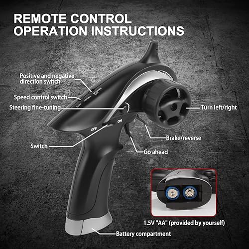 Miniatura 9 de Goolsky Coche de deriva a control remoto, a escala 118, 4WD 30KMH, auto de carreras RC de alta velocidad, 2.4 GHz RC con 2 baterías para adultos