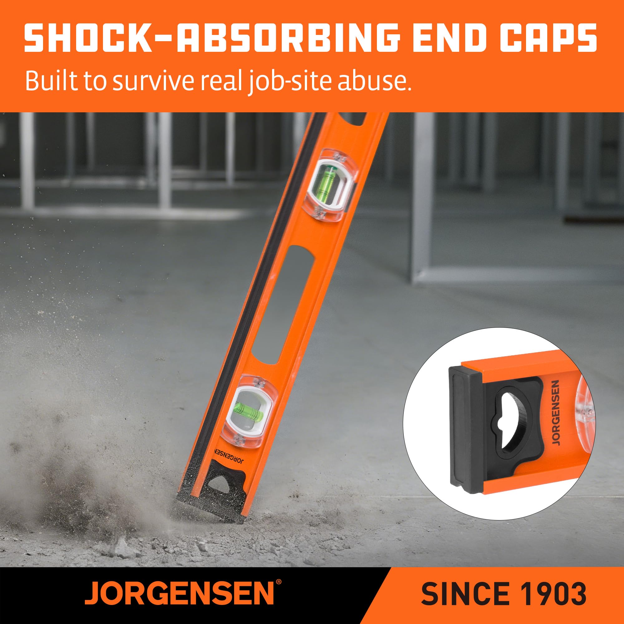 Jorgensen 24" Magnetic I-Beam Level - FREE SHIPPING -5