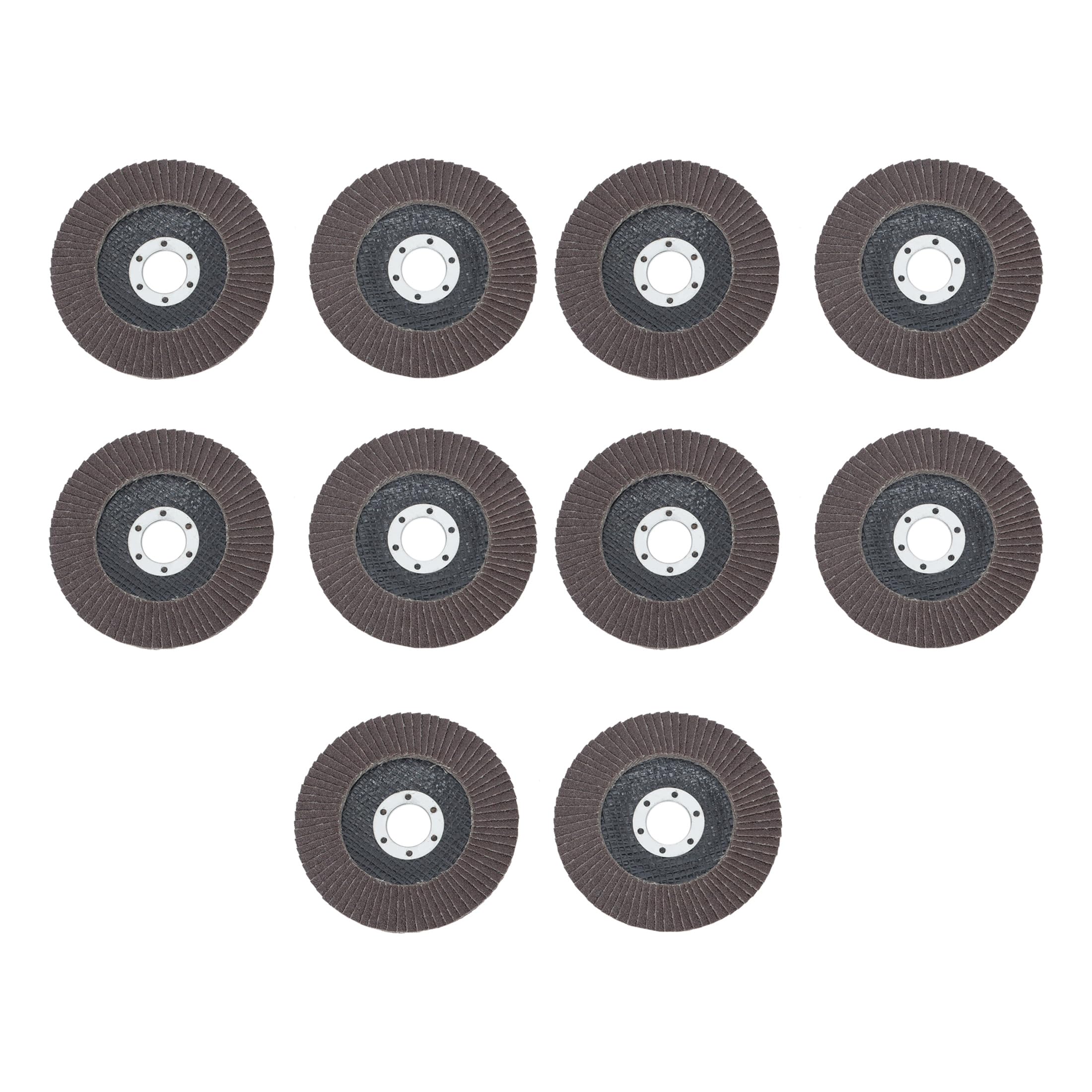 Thomletha 10 Pack 80 Grit Flap Discs 4.5 Inch x 7/8 Inch Arbor Premium Aluminum Oxide Grinding Wheels for Metal, Steel, and Welds
