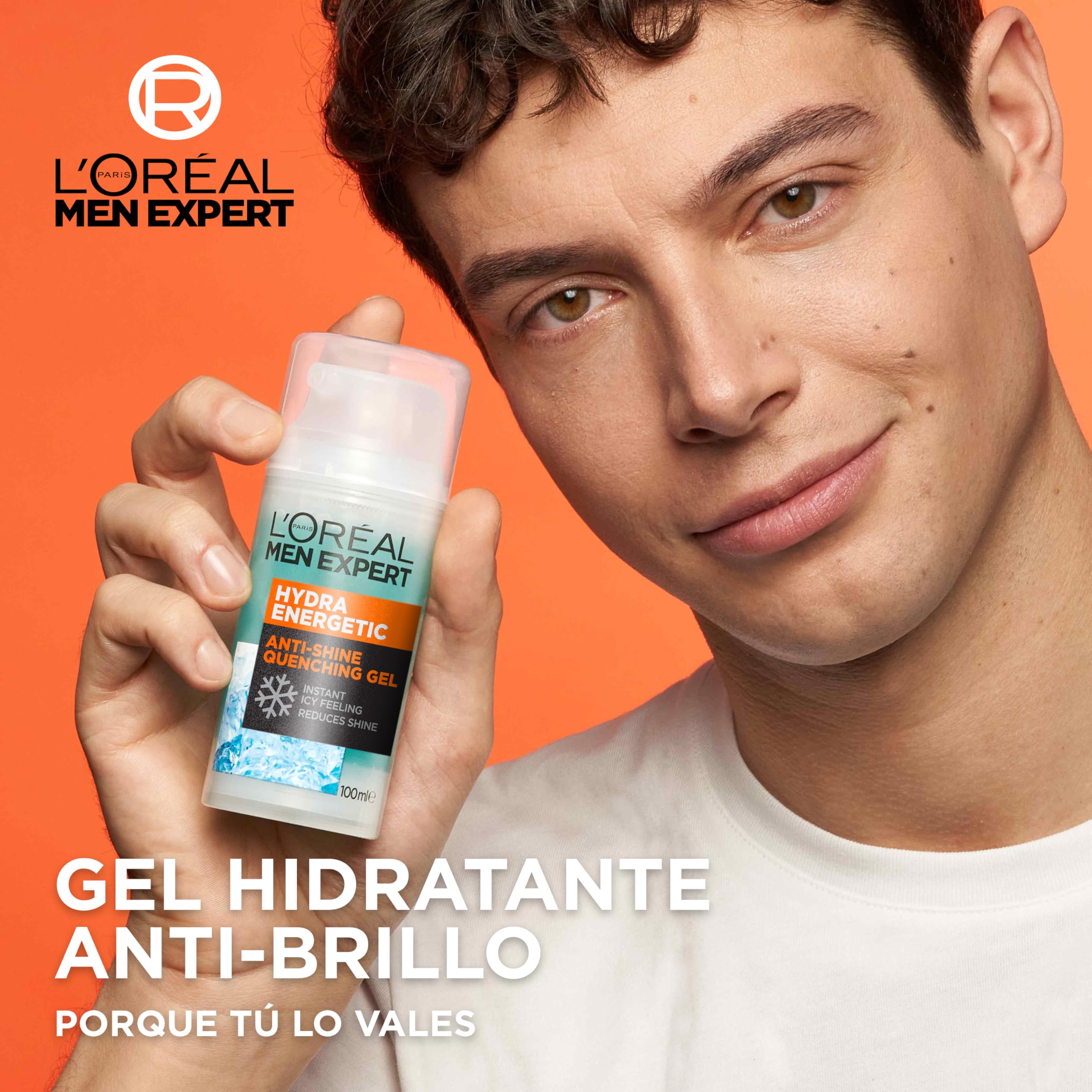 L'Oréal Men Expert Hydra Energetic XL Quenching Gel: Anti-Shine, with Hyaluronic Acid for Intense Hydration. Revitalises Skin - Image 2