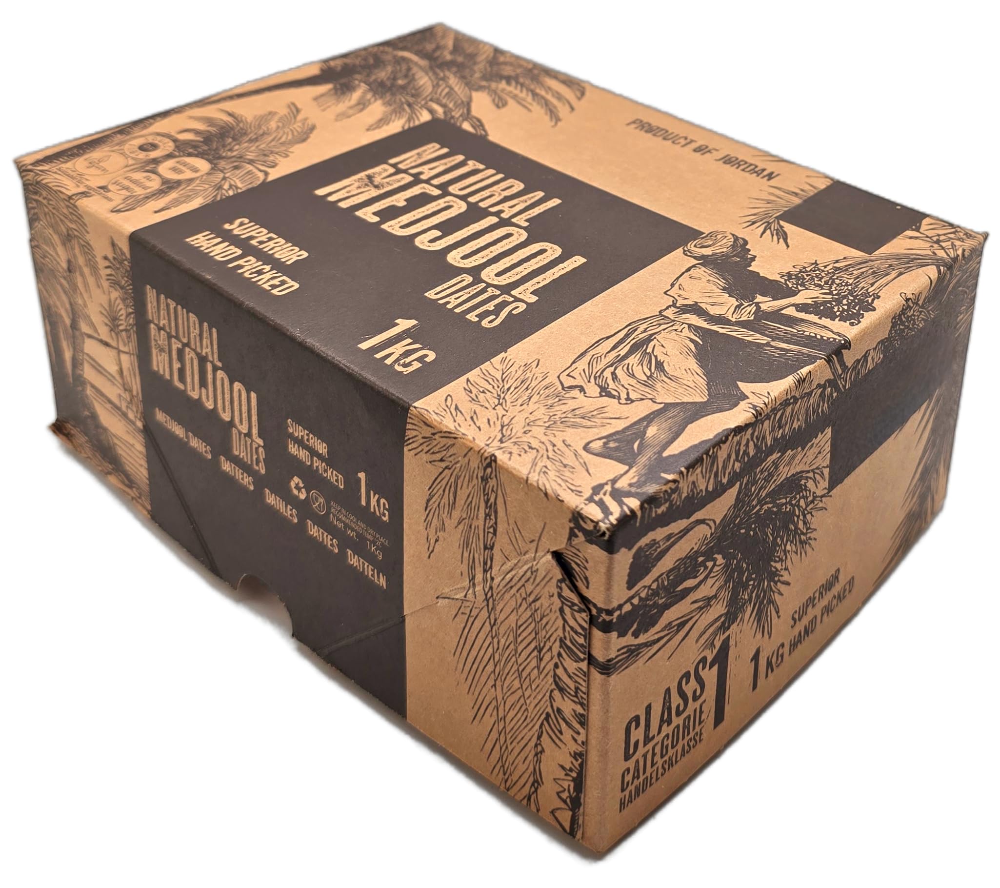 Persis Premium Natural Medjool Dates - Delicious and Juicy Jordan Dates (1KG BOX)