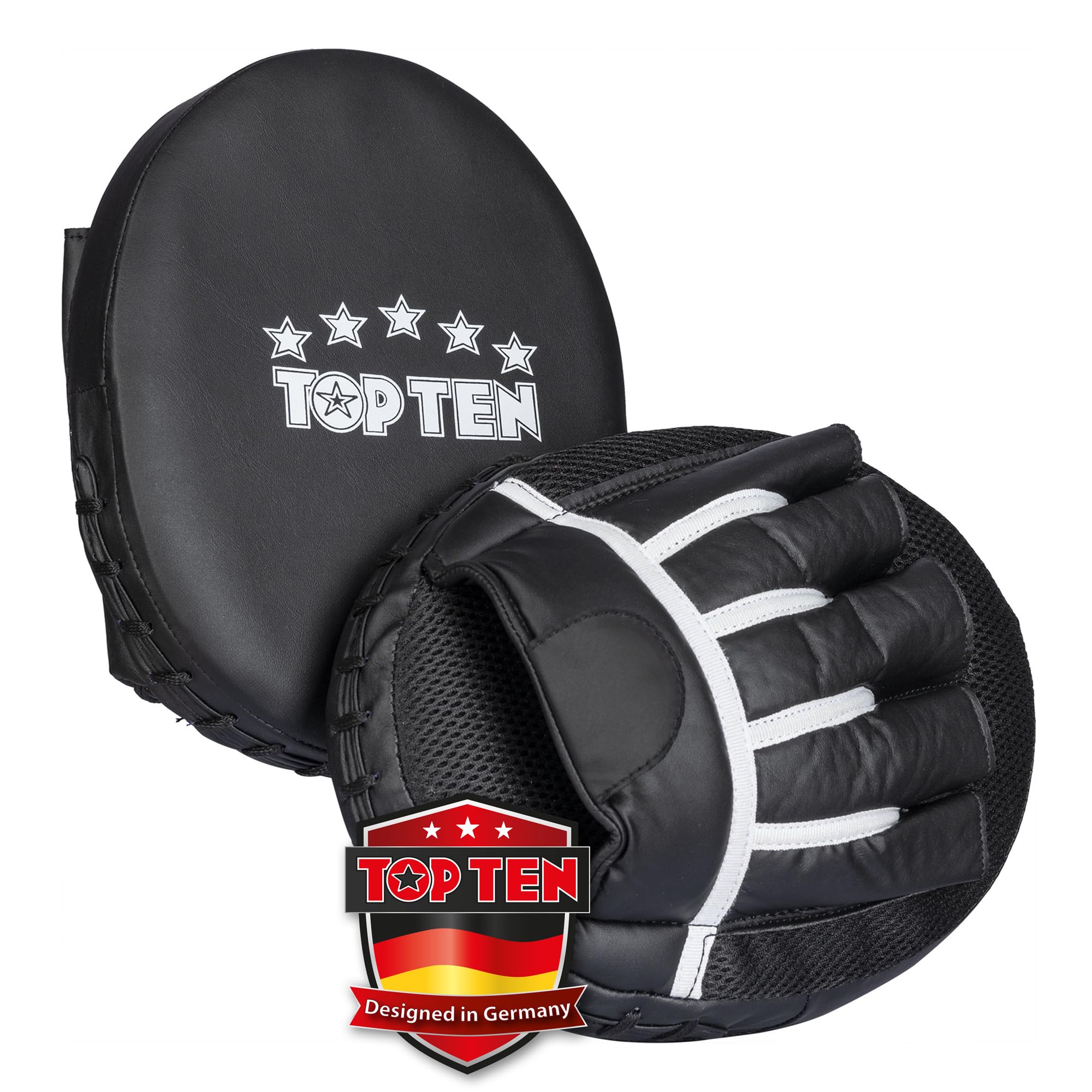 Handpratzen „Basic“ - gerade, schwarz, Focus Mitts, Schlagpolster