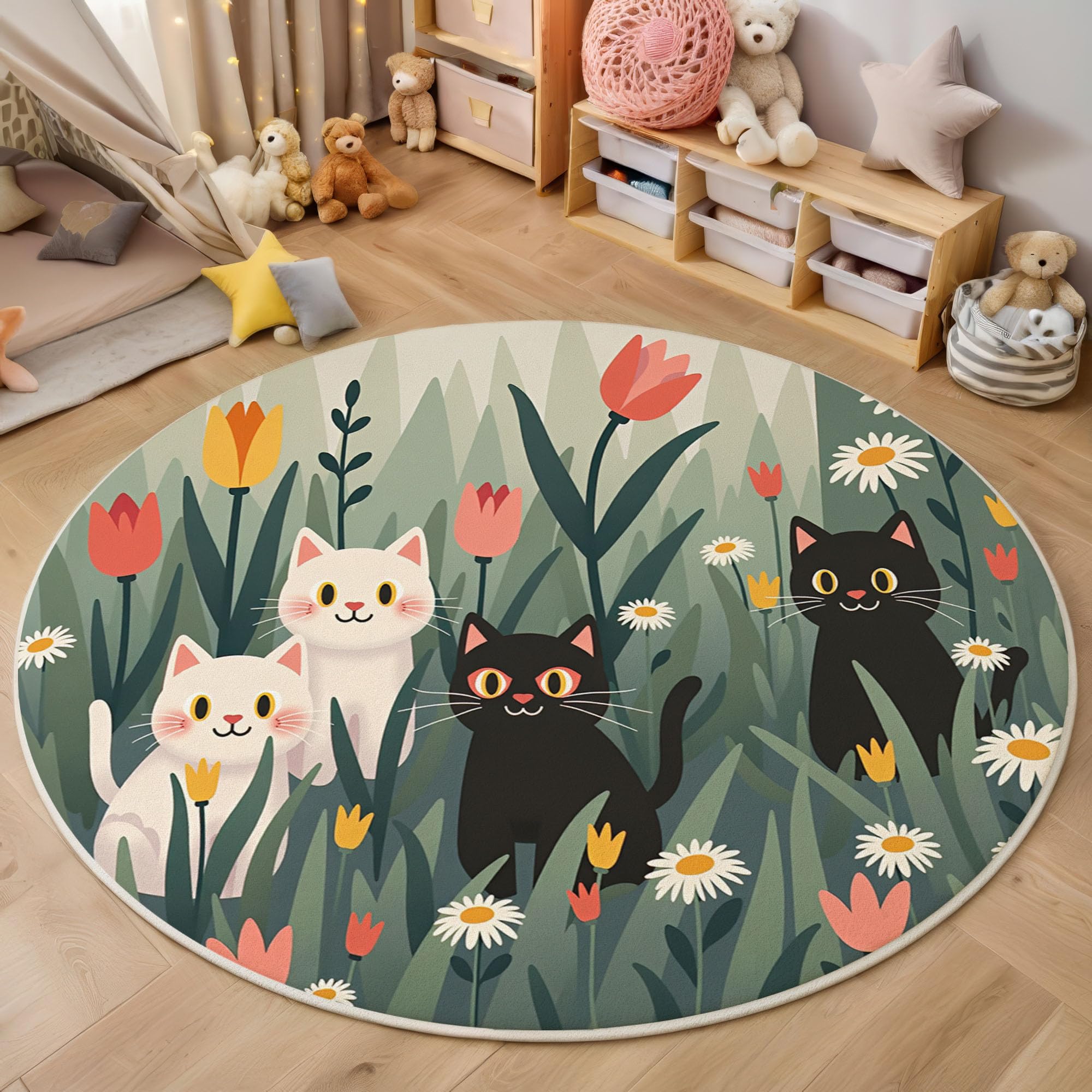 Tapis vert de cuisine et salle à manger lavable pour maison moderne