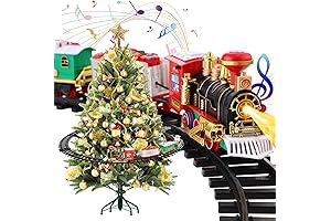 Festive Christmas Tree Train Set