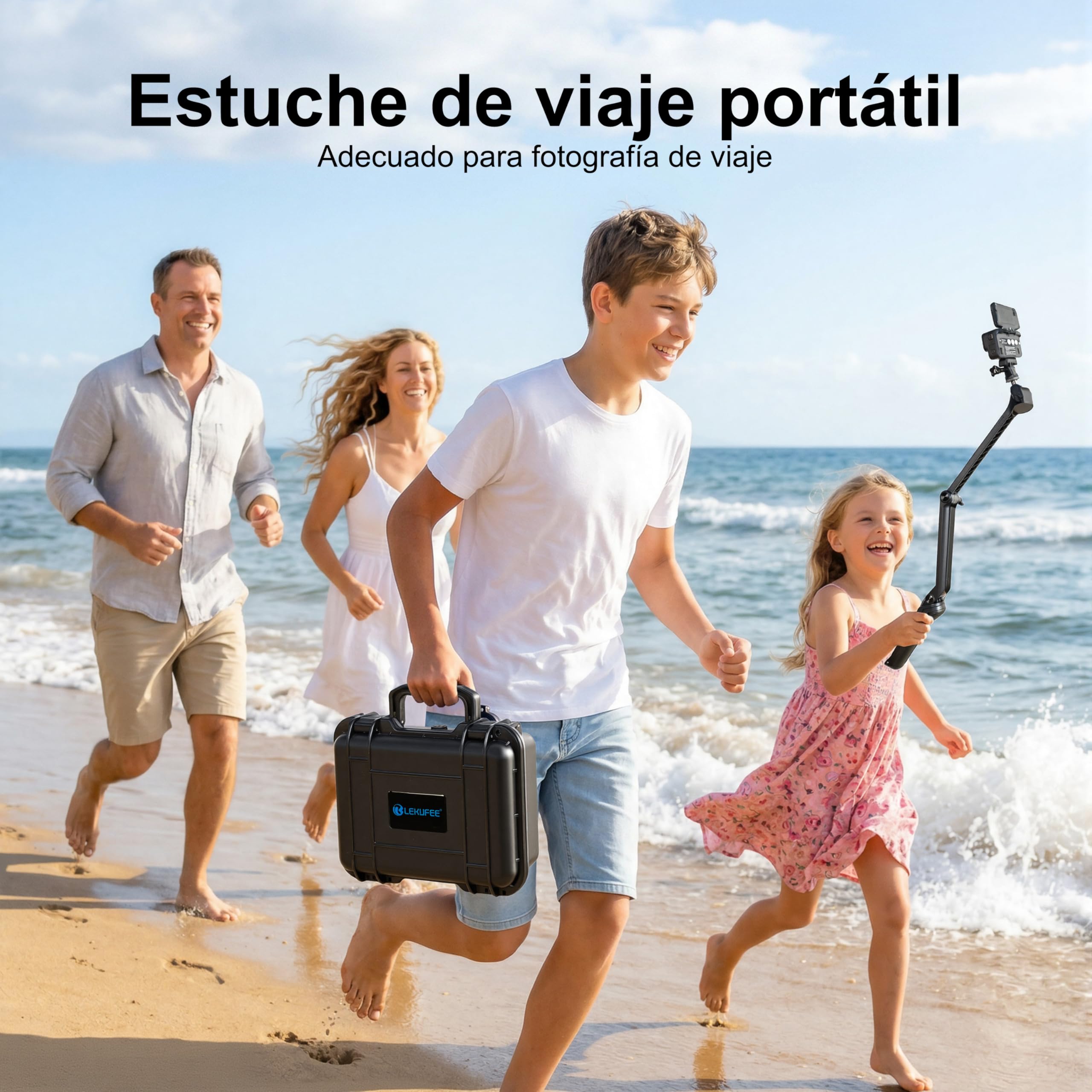 LEKUFEE Estuche Rígido Impermeable para Insta360 Ace Pro 2/Insta360 Ace Pro/Insta360 Ace cámara de acción en y Insta360 Ace Pro 2 Accesorios (Solo Maleta)