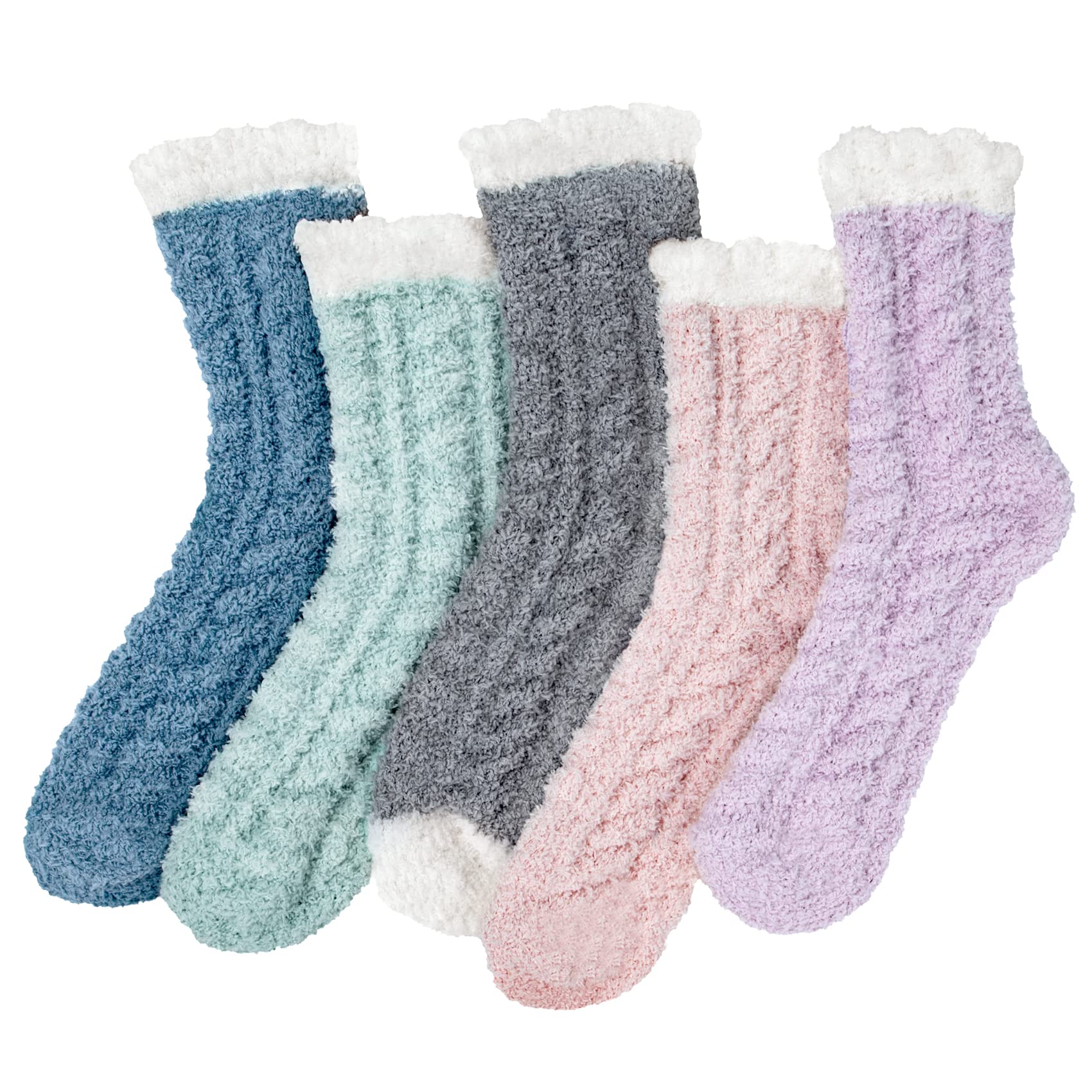 Loritta Womens Fuzzy Socks, Winter Warm Slipper Cozy Fluffy Socks