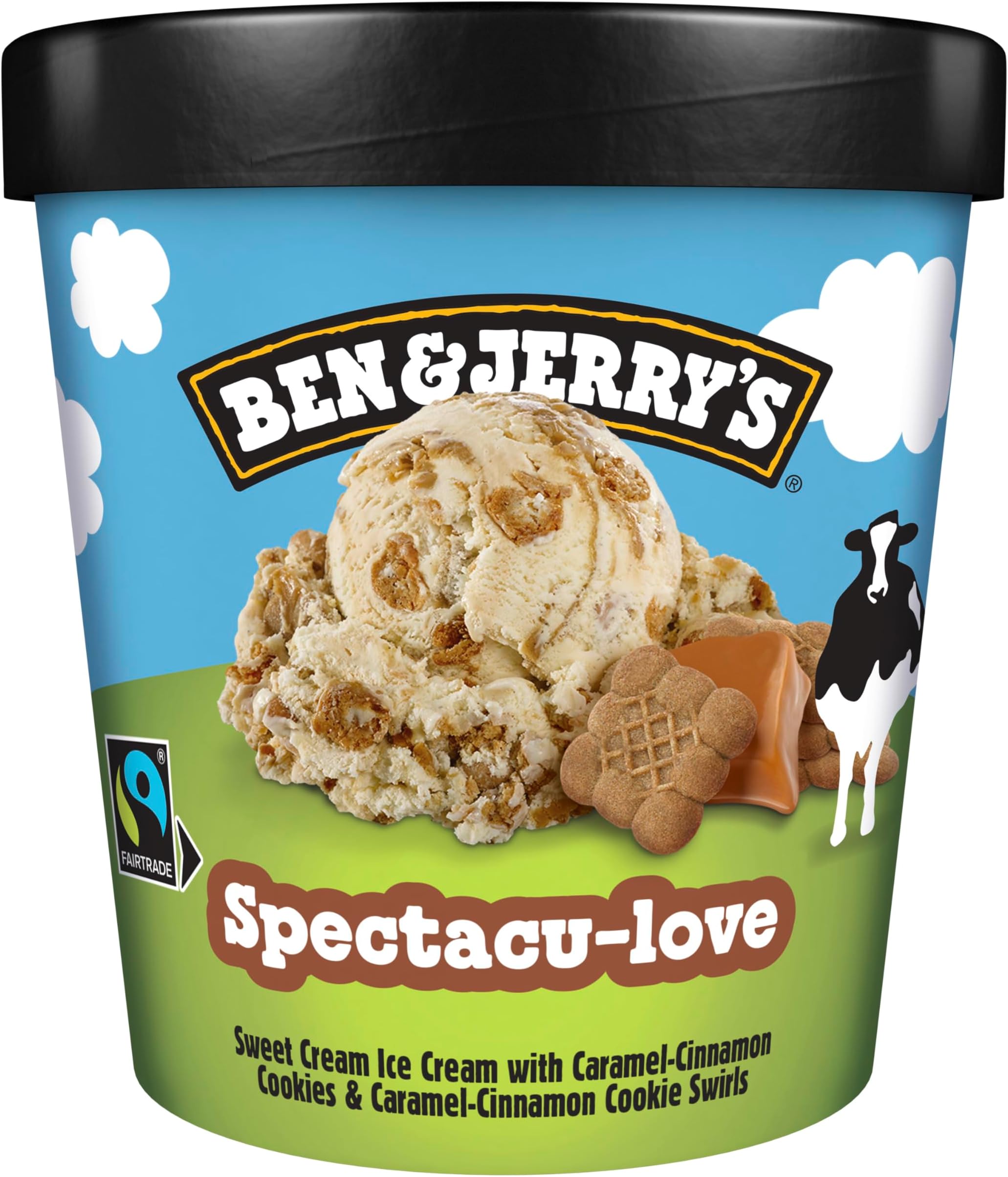 Ben & Jerry's Spectacu-love Ice Cream Tub made with Fairtrade certified ingredients frozen dessert 465ml