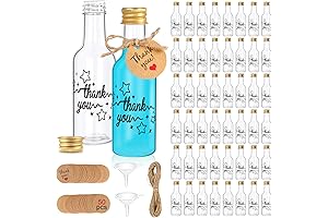 AerWo 50 Pack Mini Champagne Bottles Bulk
