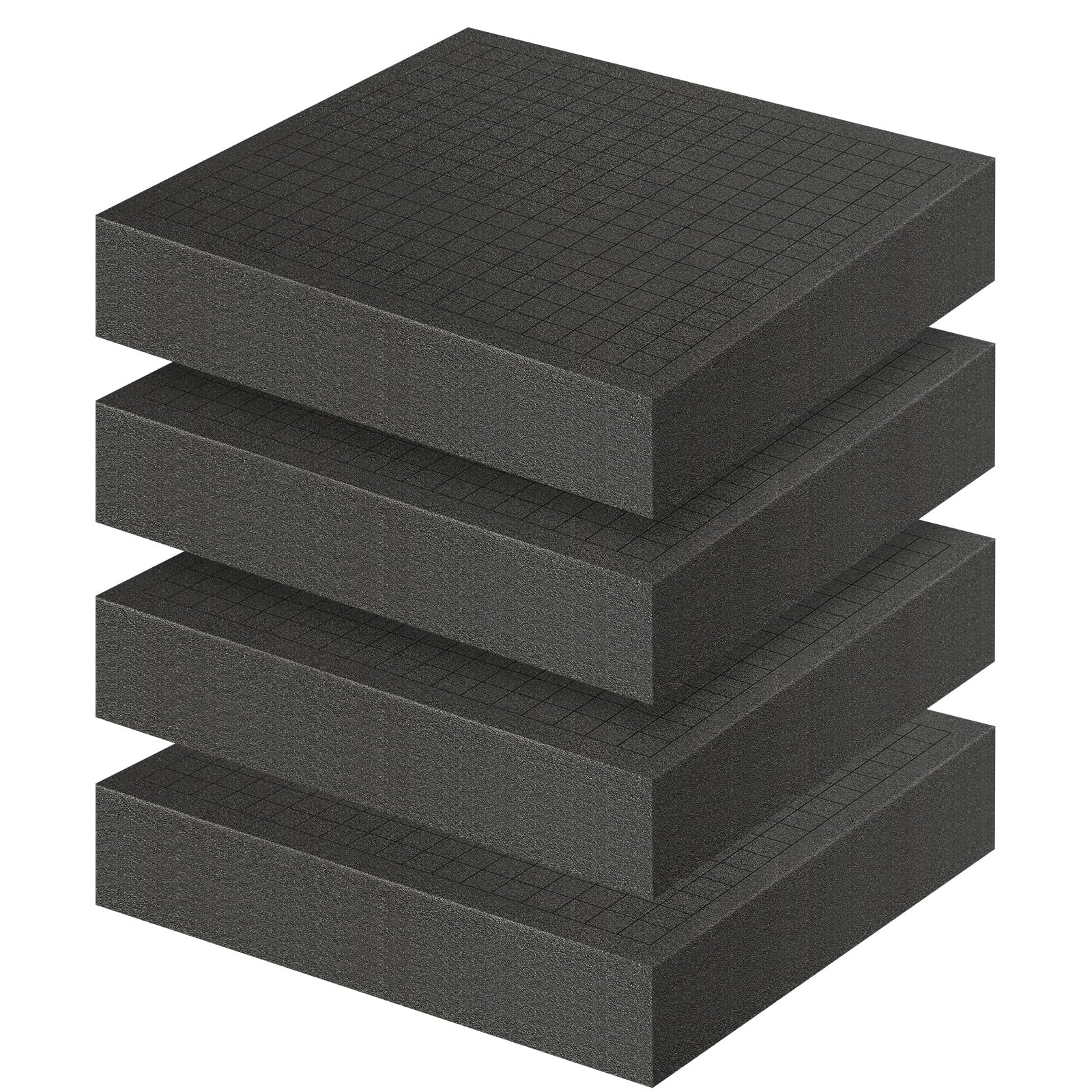 Storystore Pick and Pluck Foam Inserts, 12" x 12" Polyurethane Foam Sheets