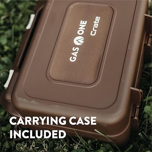 Miniatura 6 de Gas One - Estufa de campamento de combustible de butano  Serie de cajas  Mini estufa para campamento, senderismo  Estufa de gas portátil con llama