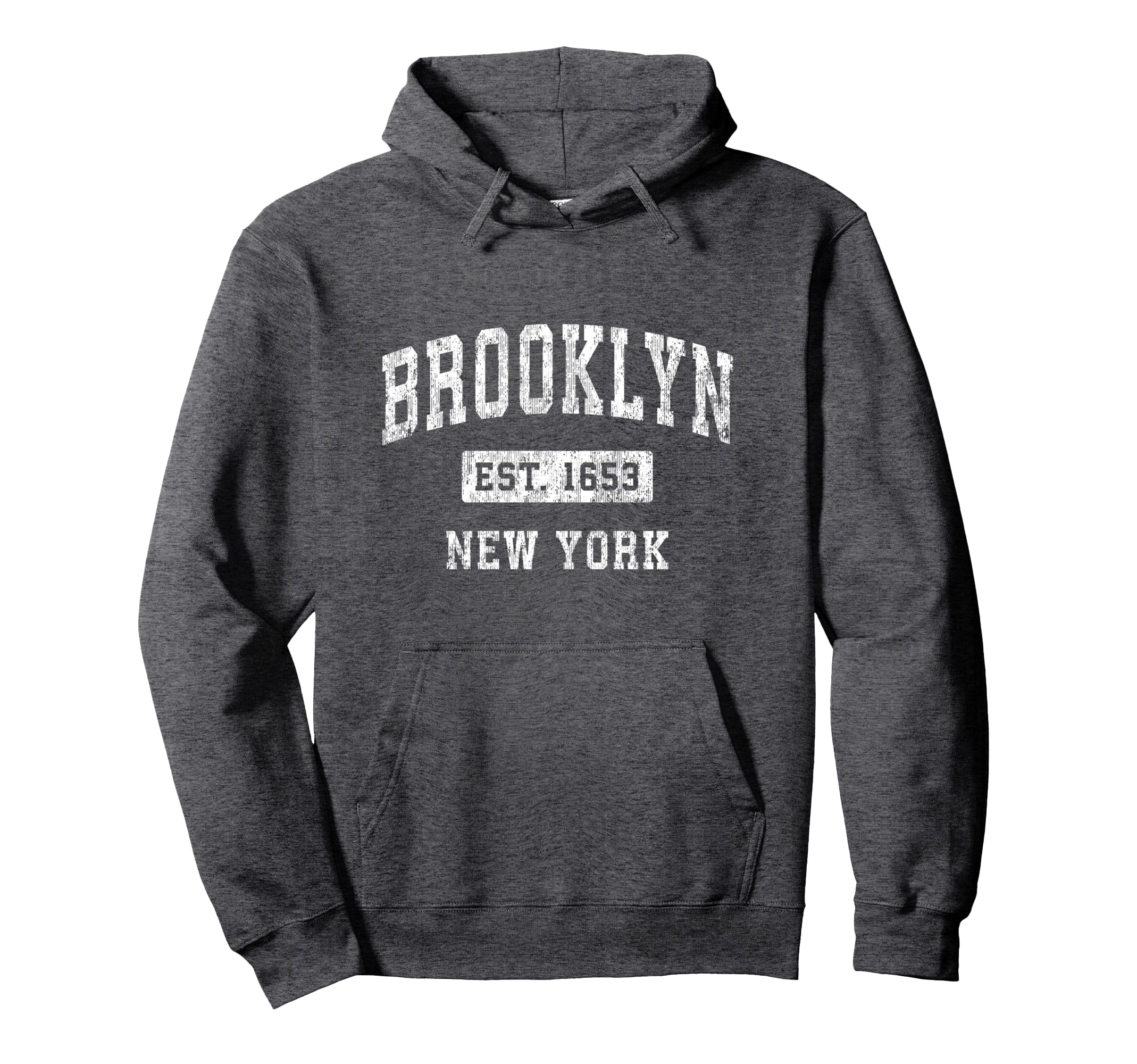 Brooklyn New York NY Vintage Established Sports Design Pullover Hoodie