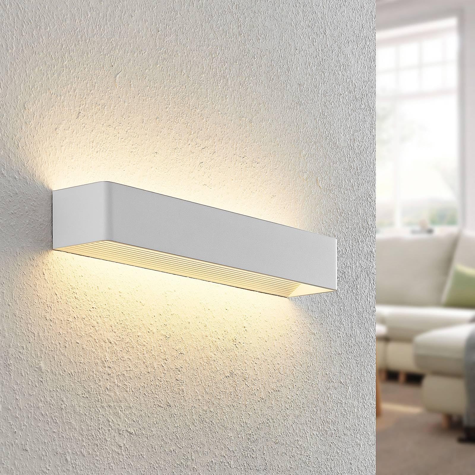 Arcchio Applique a LED dimmerabile (Moderno) colore Bianco, in Alluminio ad es. Soggiorno & Sala da pranzo lampadina inclusa applique