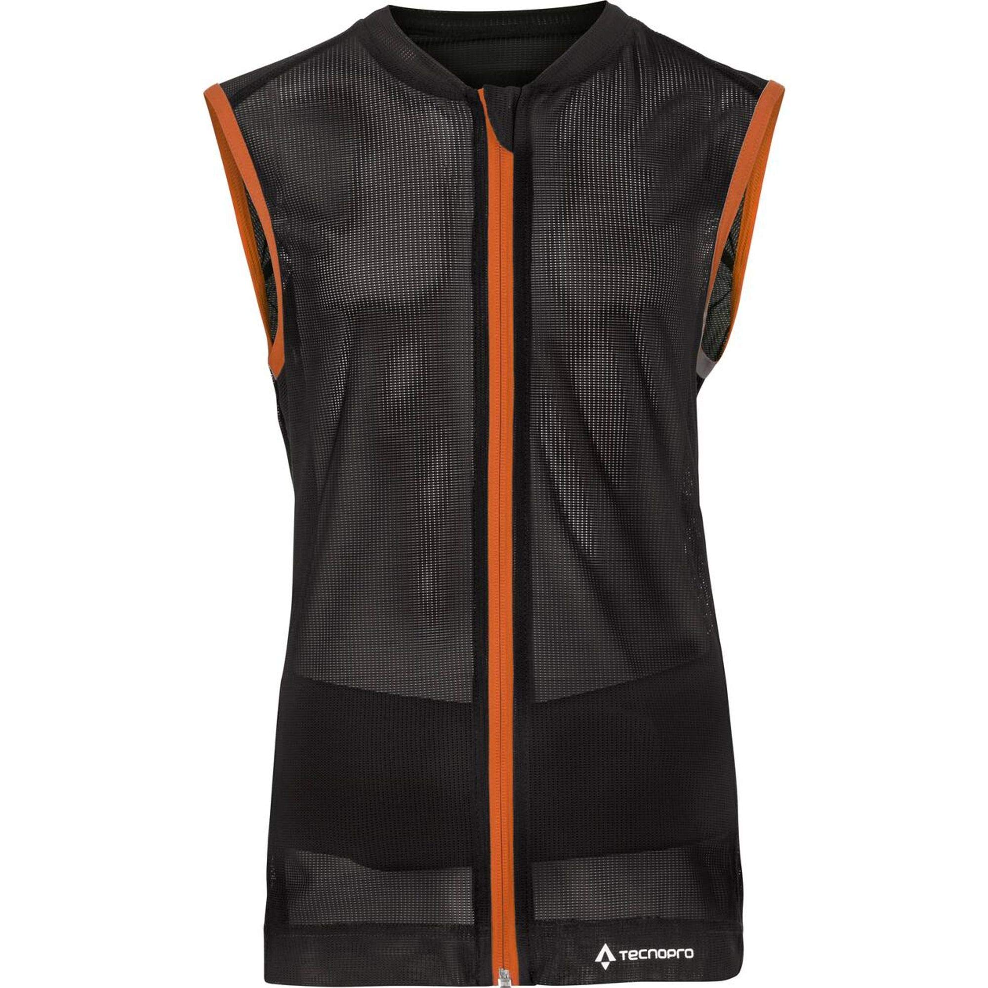 Tecnopro Kinder Rückenprotector Fortress 3.0, Black/Orange, M, 282458