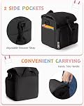 Instant Camera Case Compatible with Polaroid Now 3rd and Go Gen2 Series, Protective Camera Sling Bag with Adjustable Strap and Pockets, Black