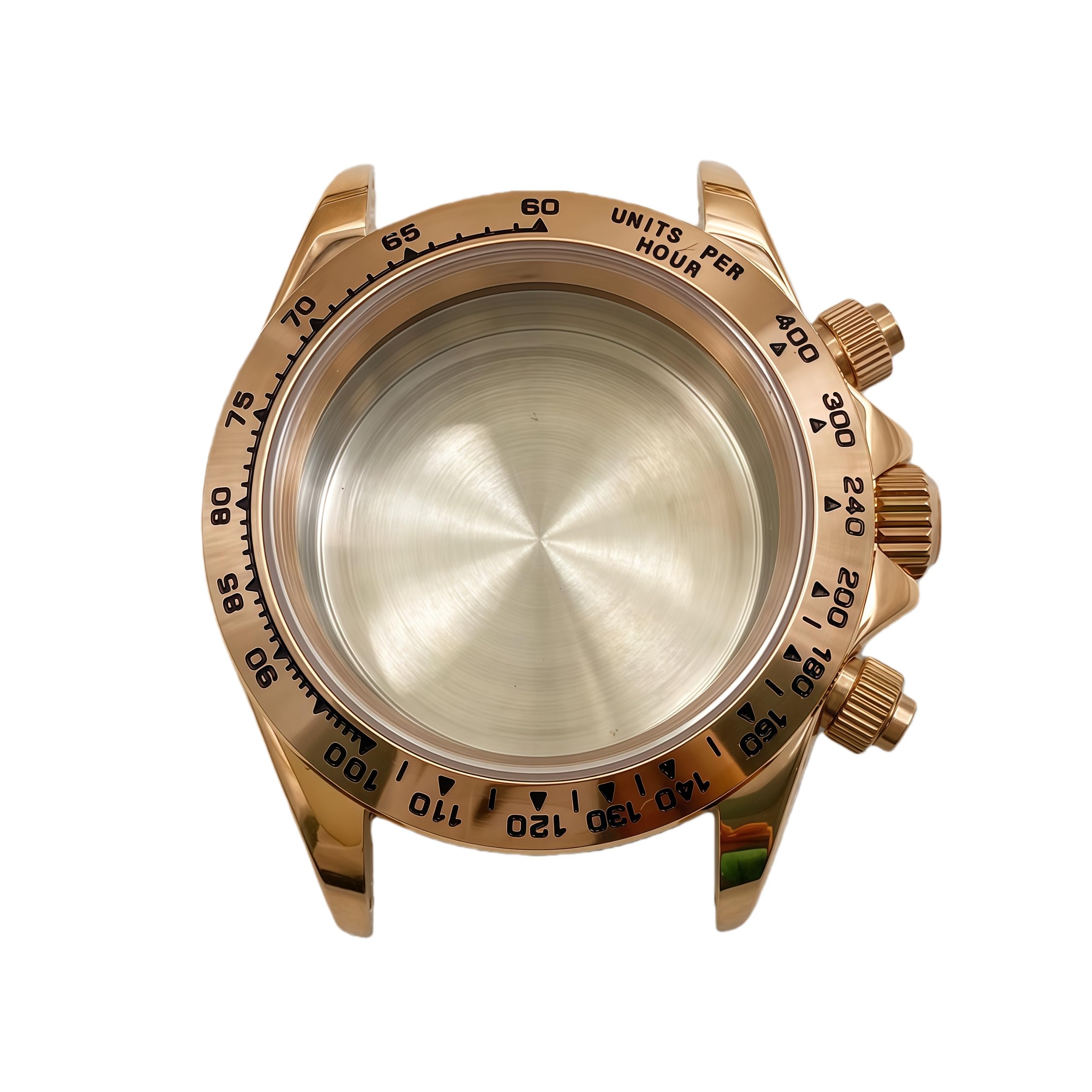 40mm Chronograph Watch Case Fits 29.5mm Dial VK63 Quartz Movement Tachymeter Bezel Stainless Steel Mod Parts for Rolex Cosmograph Daytona