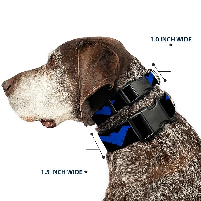 Foto 2 de 8 de Buckle-Down Collar de Clip de plástico - Logo Nightwing Negro/Azul