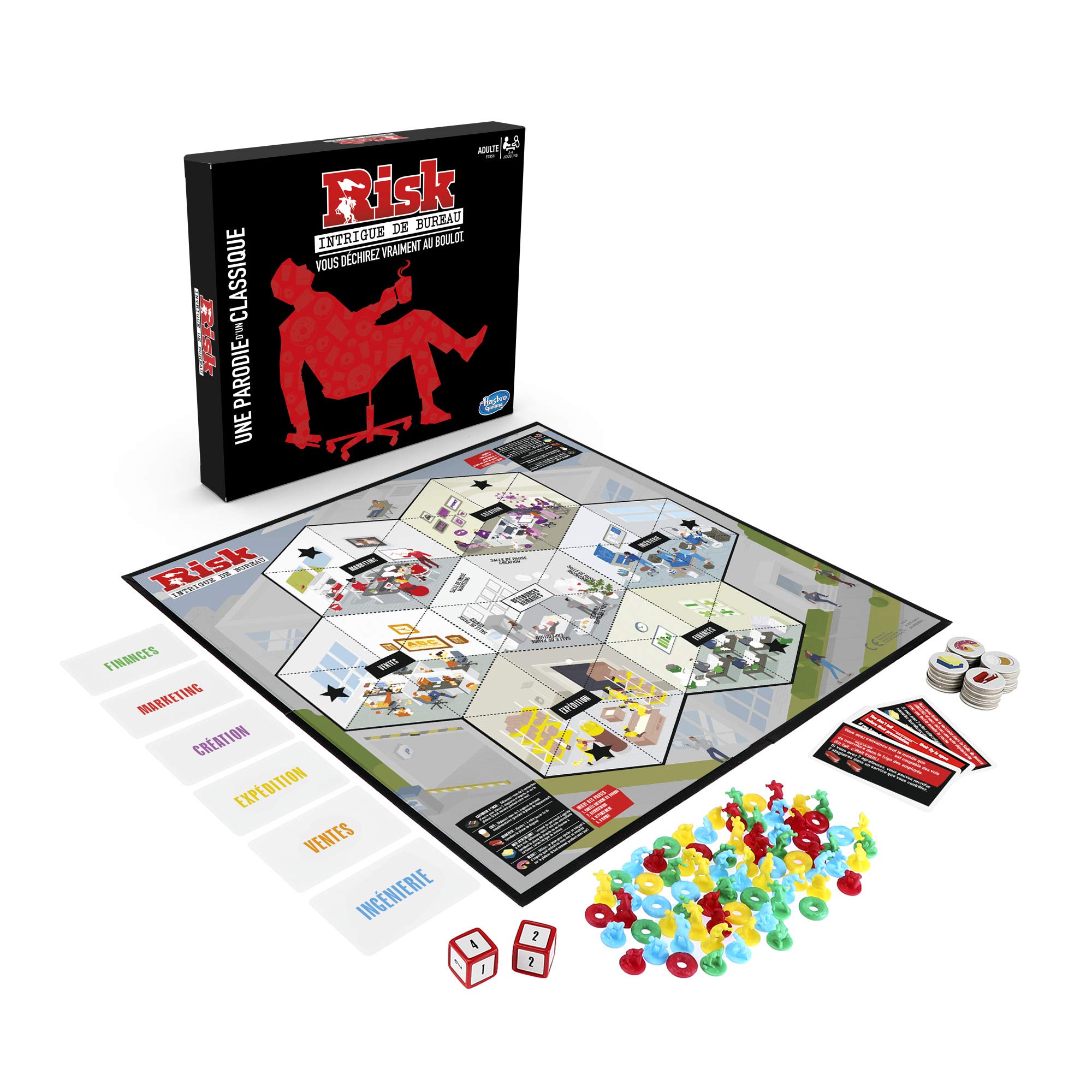 Risk at Office - Strategy Board Game - Board Game for Adults - French Version - Image 3