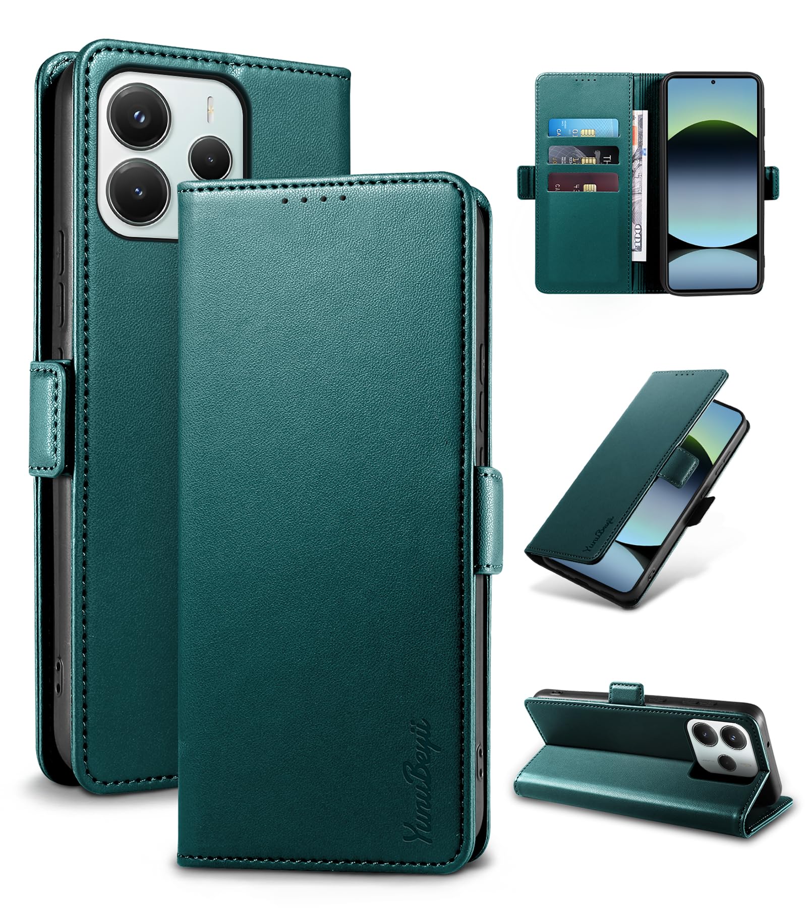 Custodia A Libro In Pelle PU Per Redmi Note 14 4G – Motivo Gatto, Portafoglio Con Blocco RFID, Supporto E Chiusura Magnetica - 4