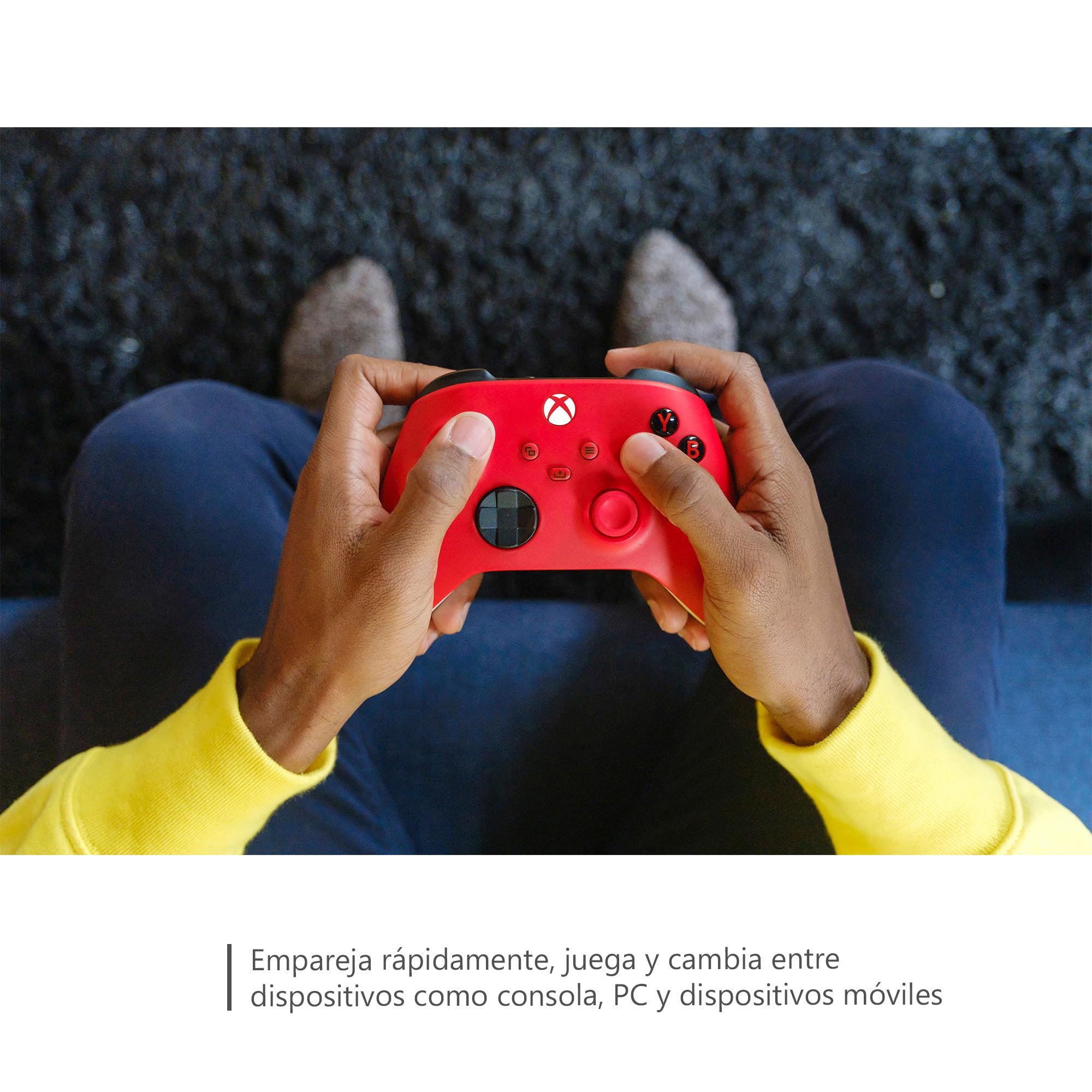 Xbox Wireless Controller Pulse Red Series X/S/One, Windows 10/11, iOS y Android