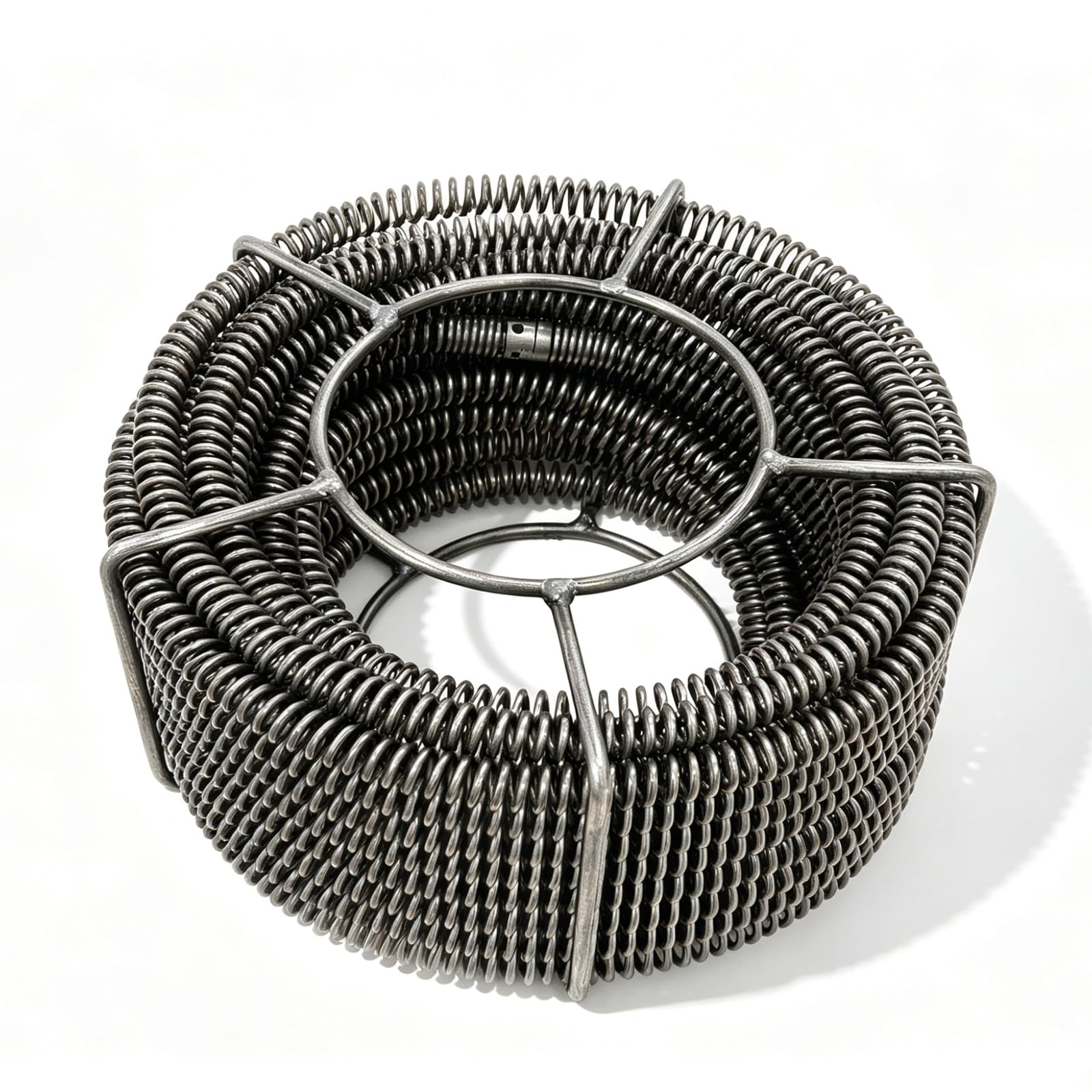 Máquina limpiadora de tuberías con espiral de resorte de 16 mm x 20 m. Aparato limpiador de tuberías con espiral