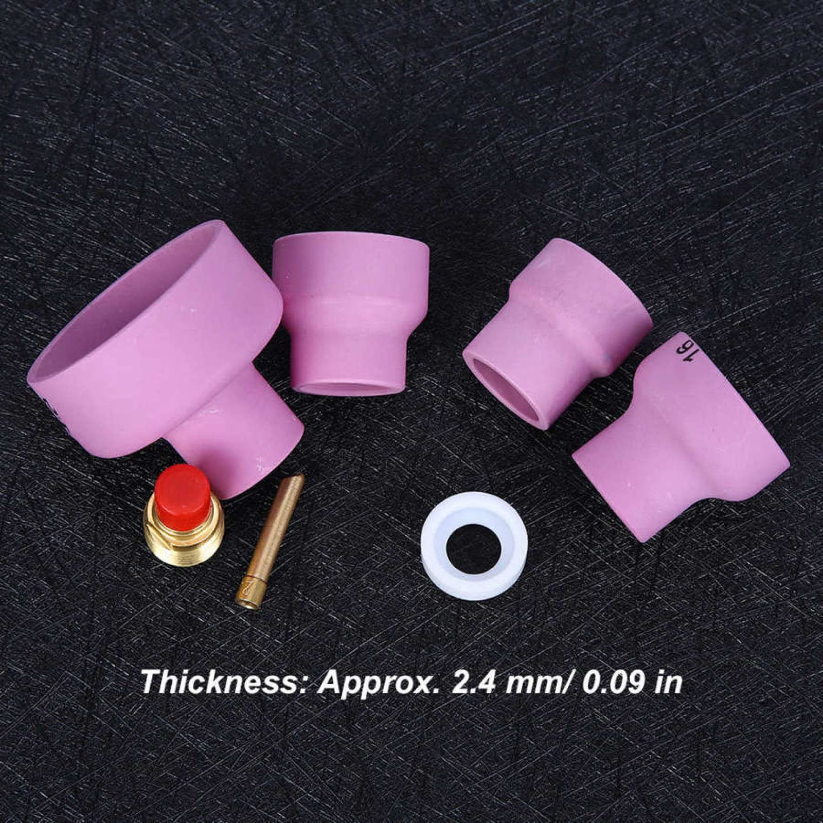 Ugello per sabbiatura in ceramica Set di tazze per ugelli in ceramica per sabbiatura di allumina Attrezzatura per saldatura Accessori per ugelli per saldatura