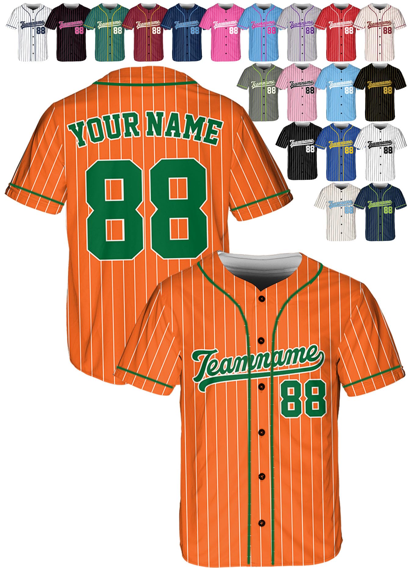 Custom Baseball Jerseys - Personalized Baseball Shirts for Men, Women, Boys, and Girls - Add Your Name, Number, Logo